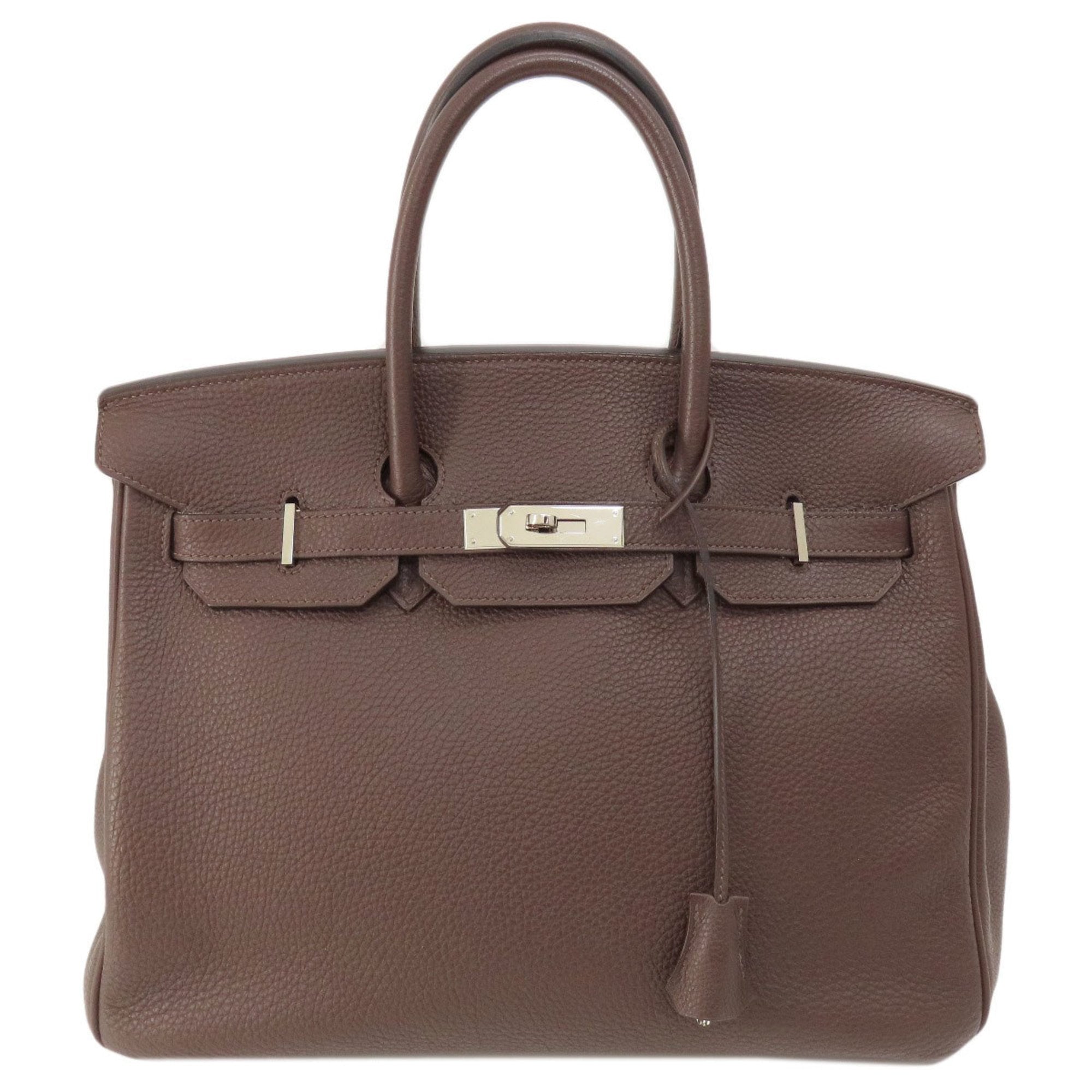 Hermes Birkin Dark Brown Togo Leather Handbag (Pre-Owned)