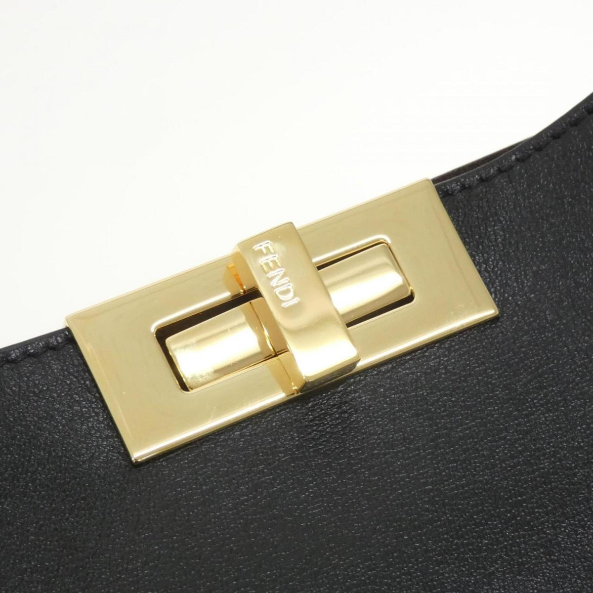Fendi Black Chocolate Leather Shoulder Bag (Pre-Owned)