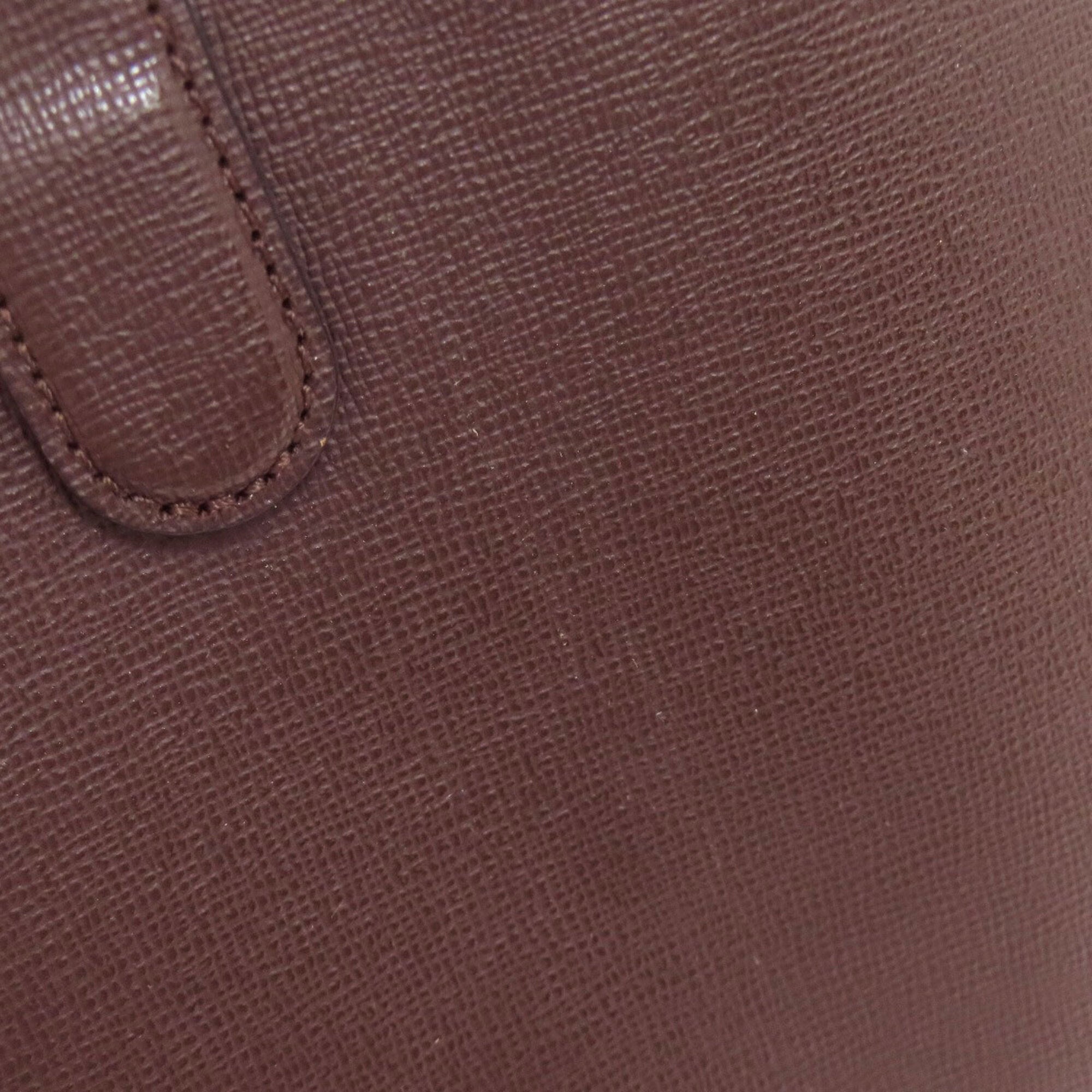 Longchamp Brown Leather Briefcase (Pre-Owned)