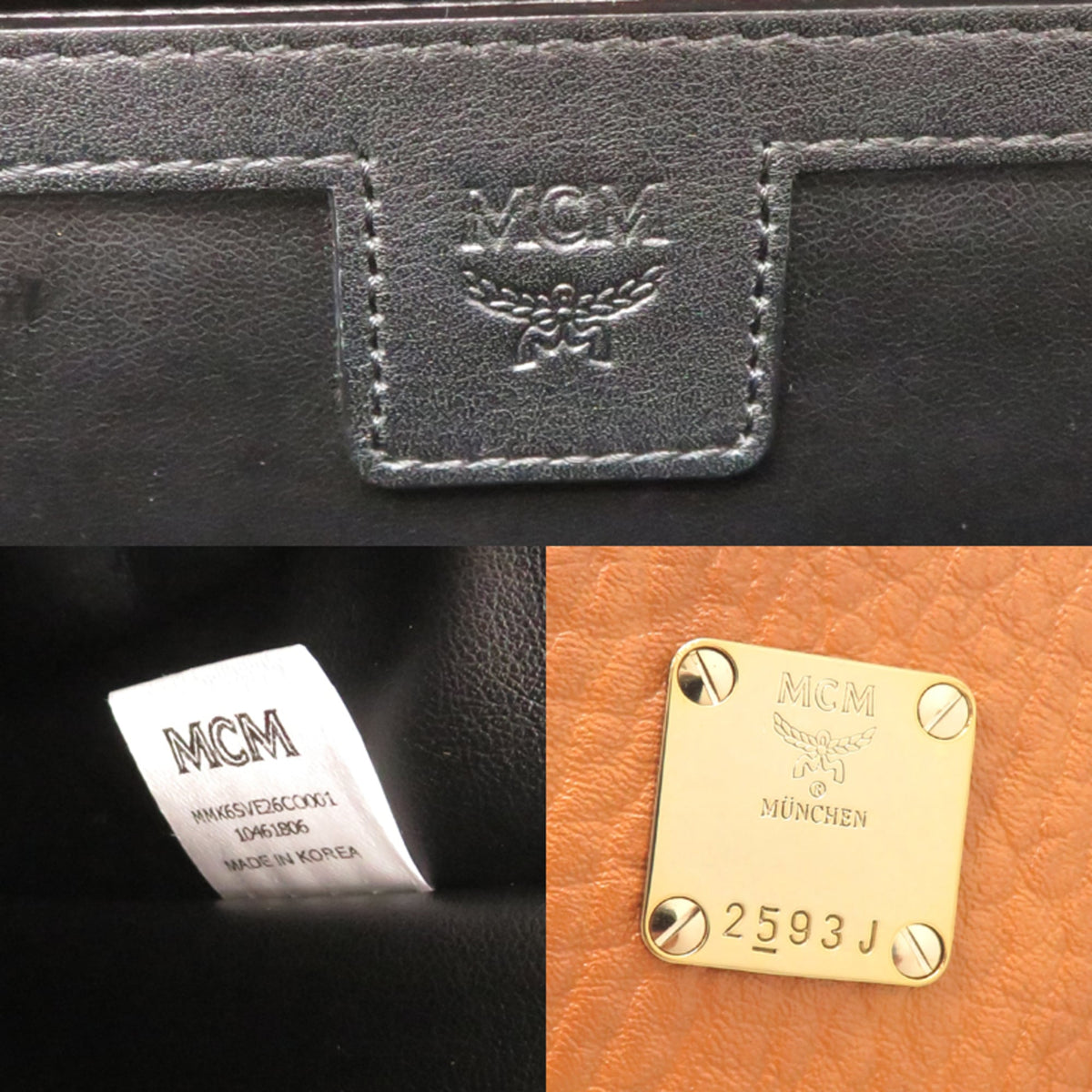 Mcm Brown Pvc Backpack (Pre-Owned)