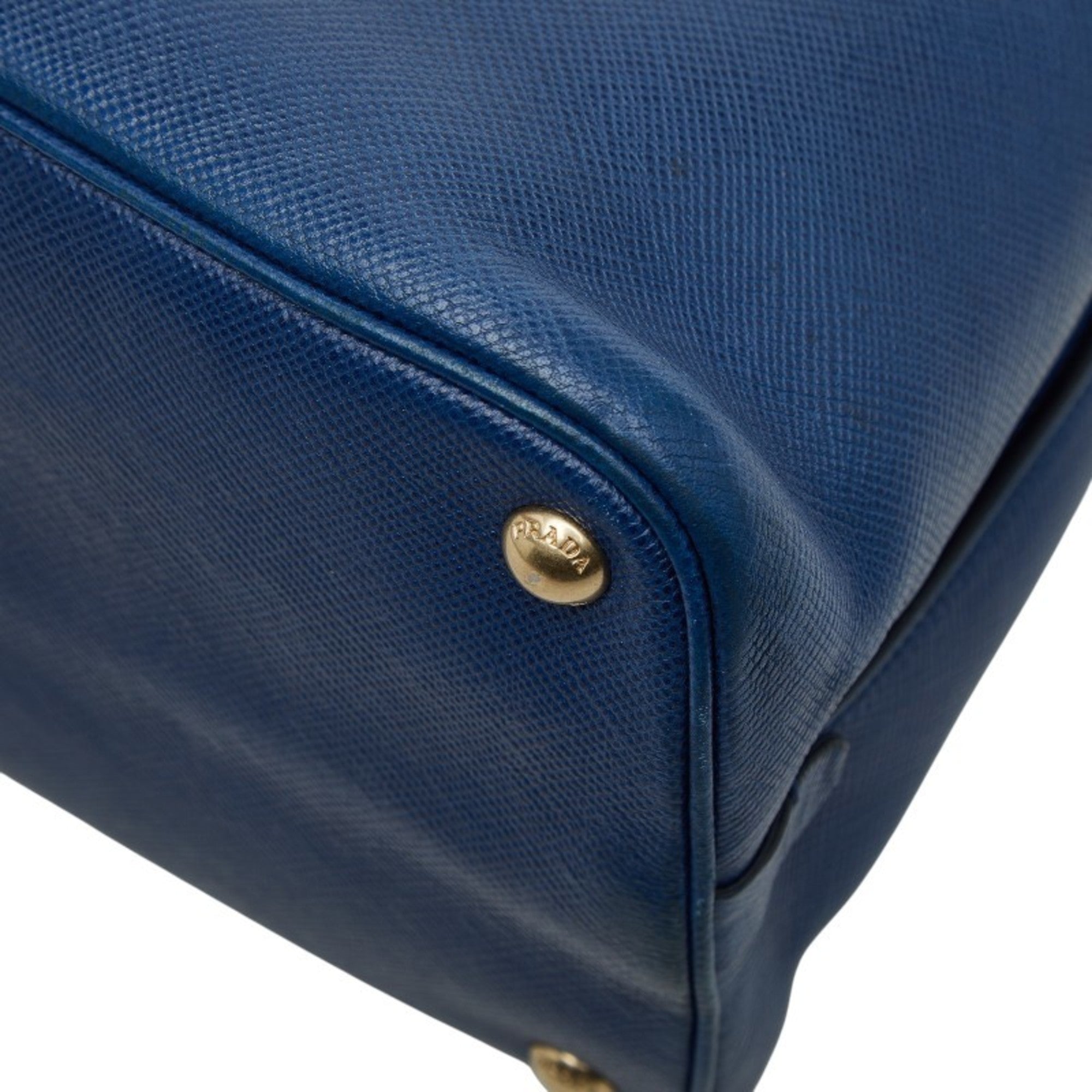 Prada Blue Leather Handbag (Pre-Owned)