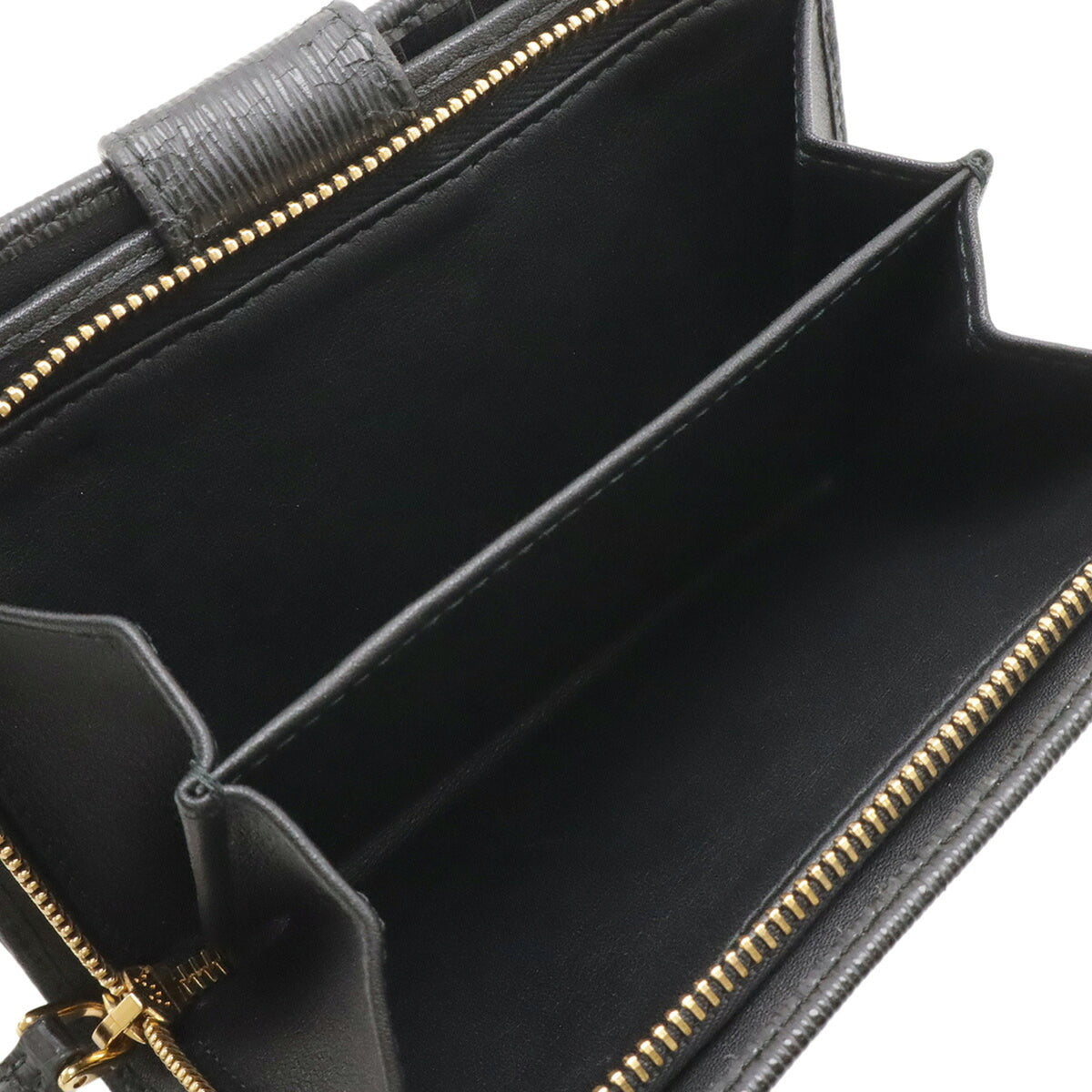 Prada Black Nero Leather Wallet (Bi-Fold) (Pre-Owned)