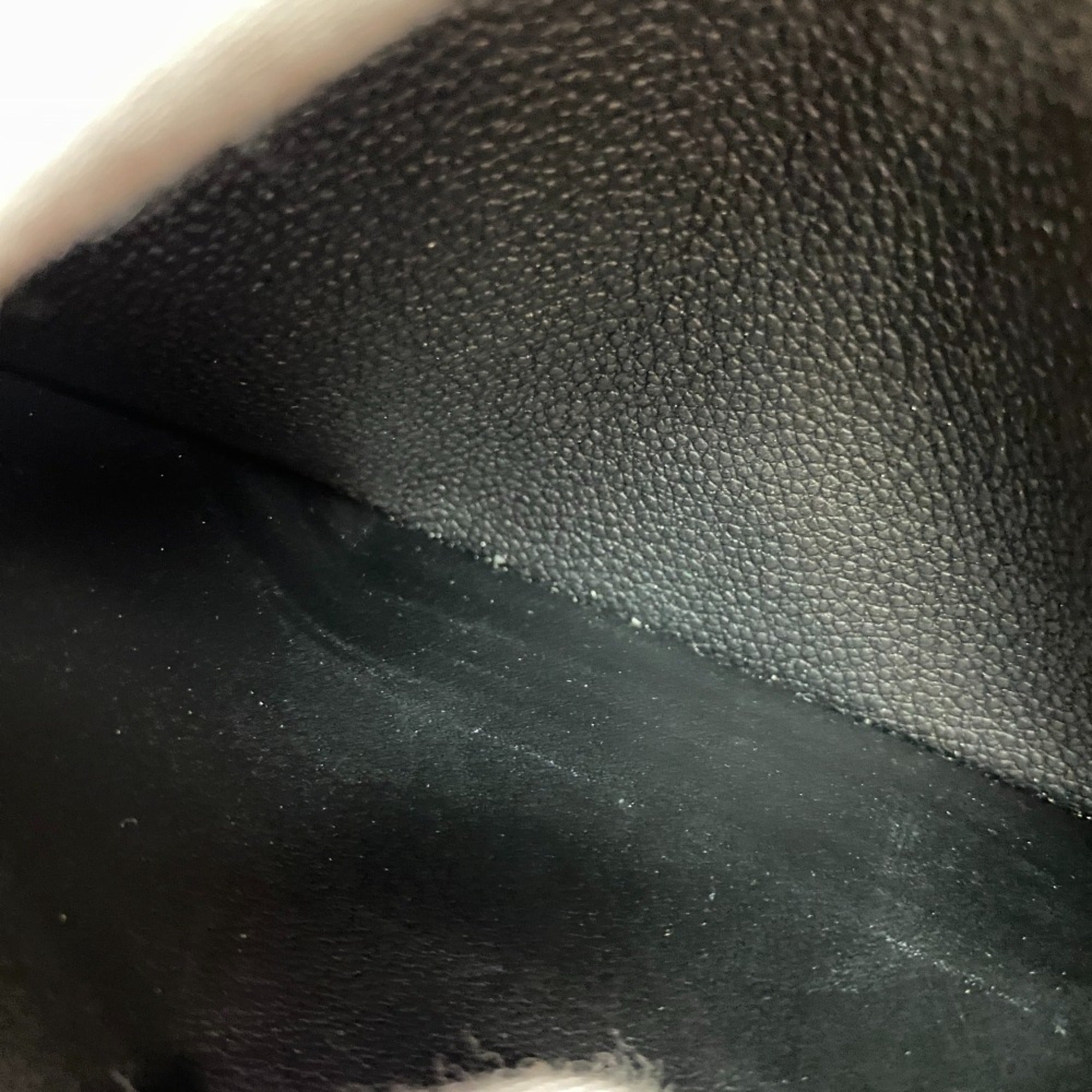 Louis Vuitton Noir Leather Long Wallet (Bi-Fold) (Pre-Owned)