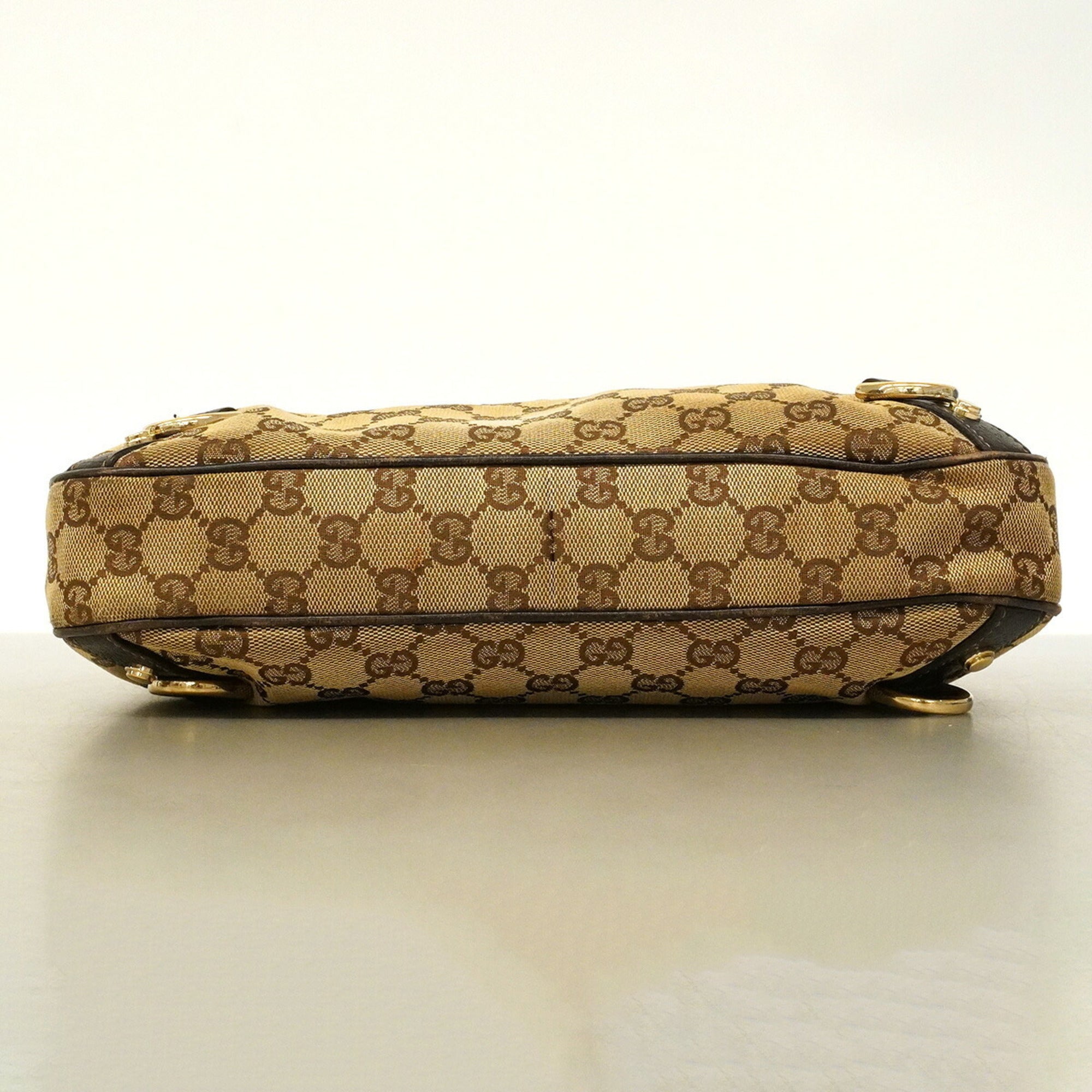 Gucci Beige Canvas Shoulder Bag (Pre-Owned)