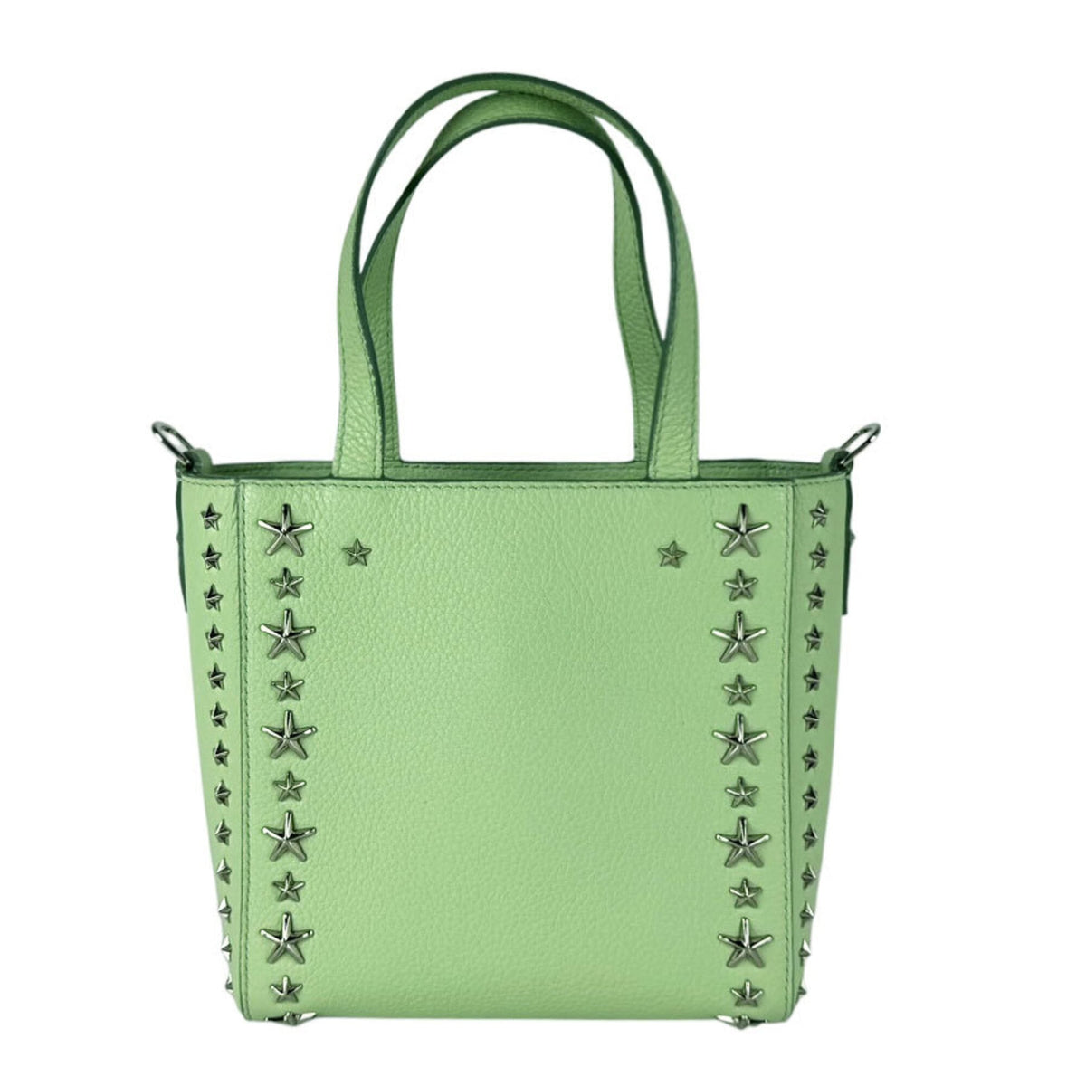 Jimmy Choo Green Leather Handbag Shoulder Bag (Pre-Owned)