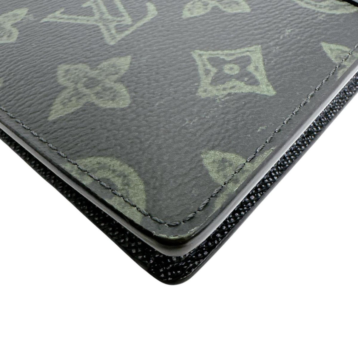 Louis Vuitton Dark Green Galle Monogram Or Monogram Long Wallet (Bi-Fold) (Pre-Owned)