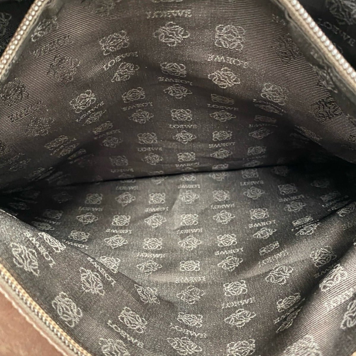 Loewe Brown Suede Handbag Tote Bag (Pre-Owned)