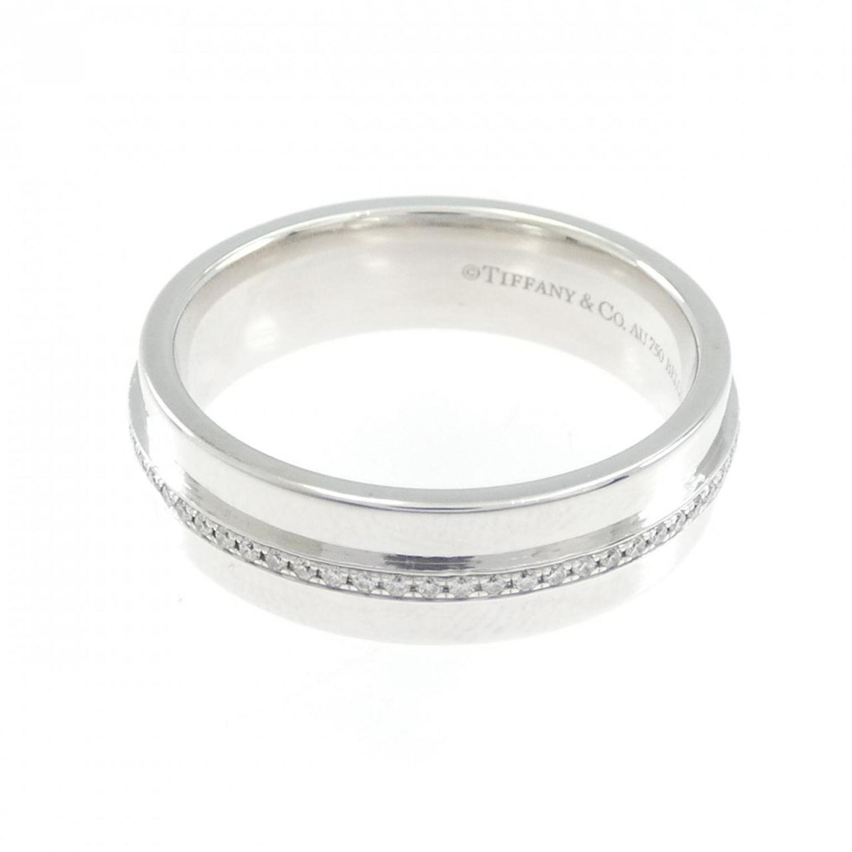 Tiffany White Gold (18K) Band Ring (Pre-Owned)