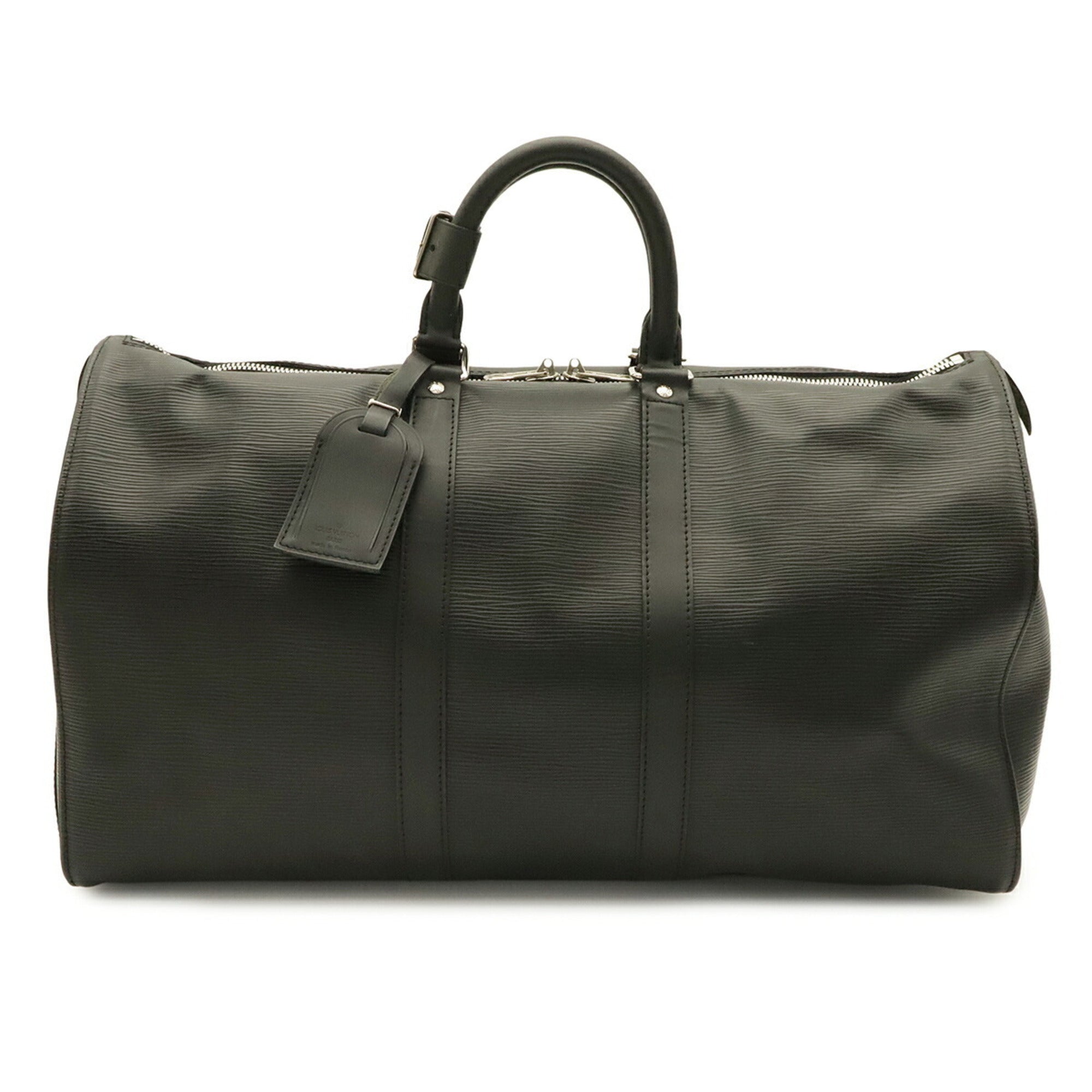 Louis Vuitton Black Noir White Epi Leather Boston Bag (Pre-Owned)