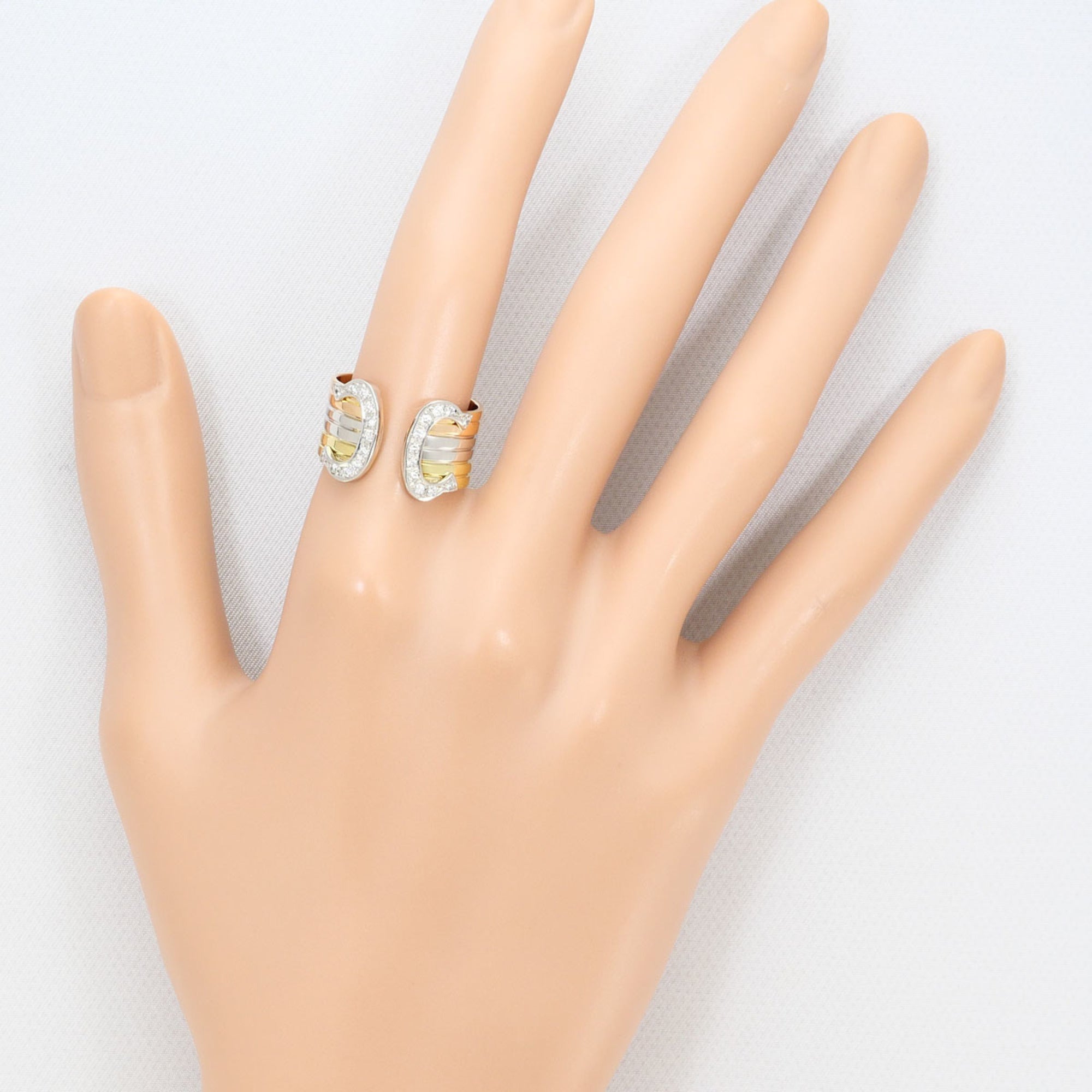 Unbranded Pink Gold Platinum Yellow Gold Yellow Gold (18K) Pink Gold (18K) Platinum 900 Band Ring (Pre-Owned)
