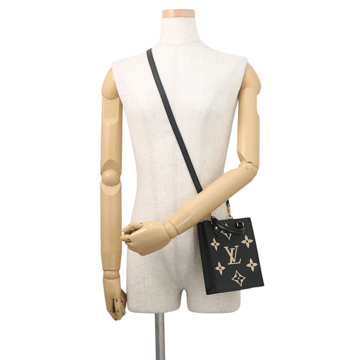 Louis Vuitton Bicolor Black Monogram Noir Monogram Empreinte Handbag (Pre-Owned)