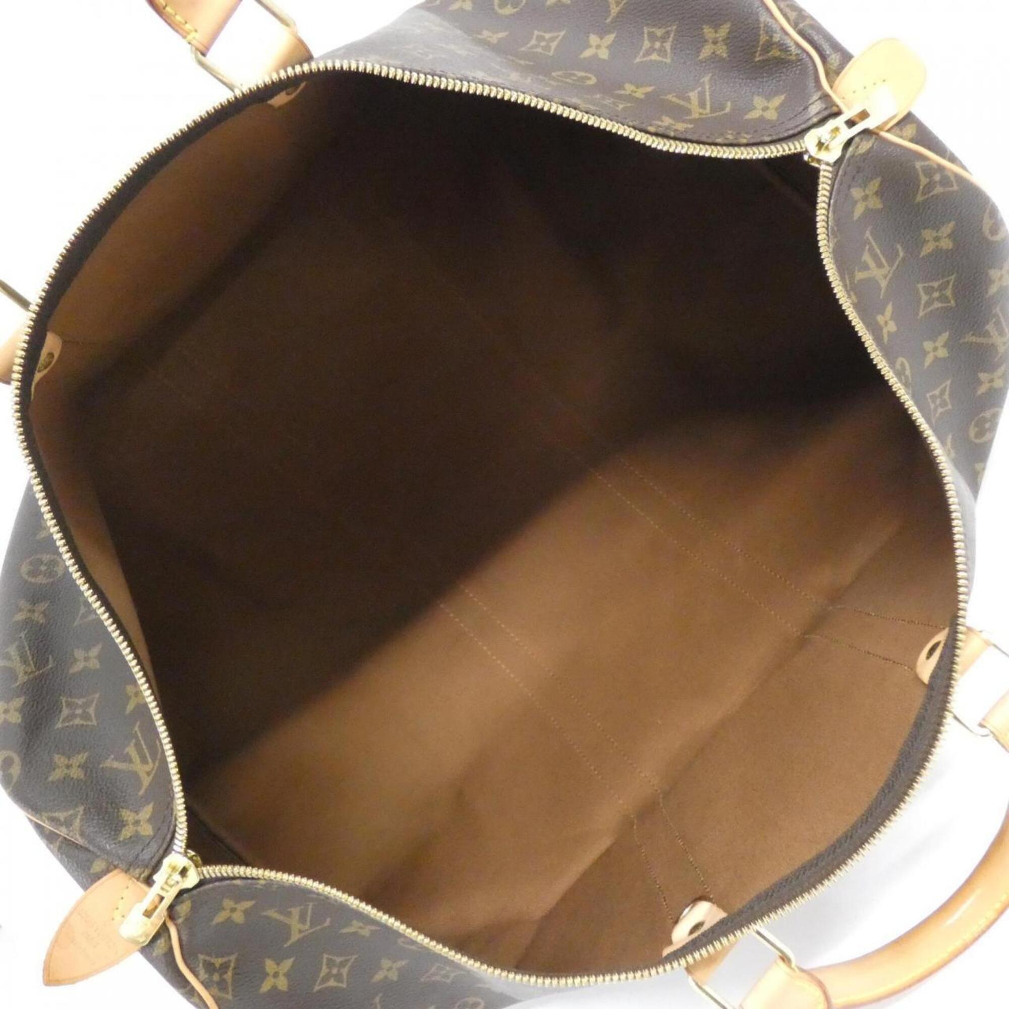 Louis Vuitton Marron Coated Canvas Boston Bag (Pre-Owned)