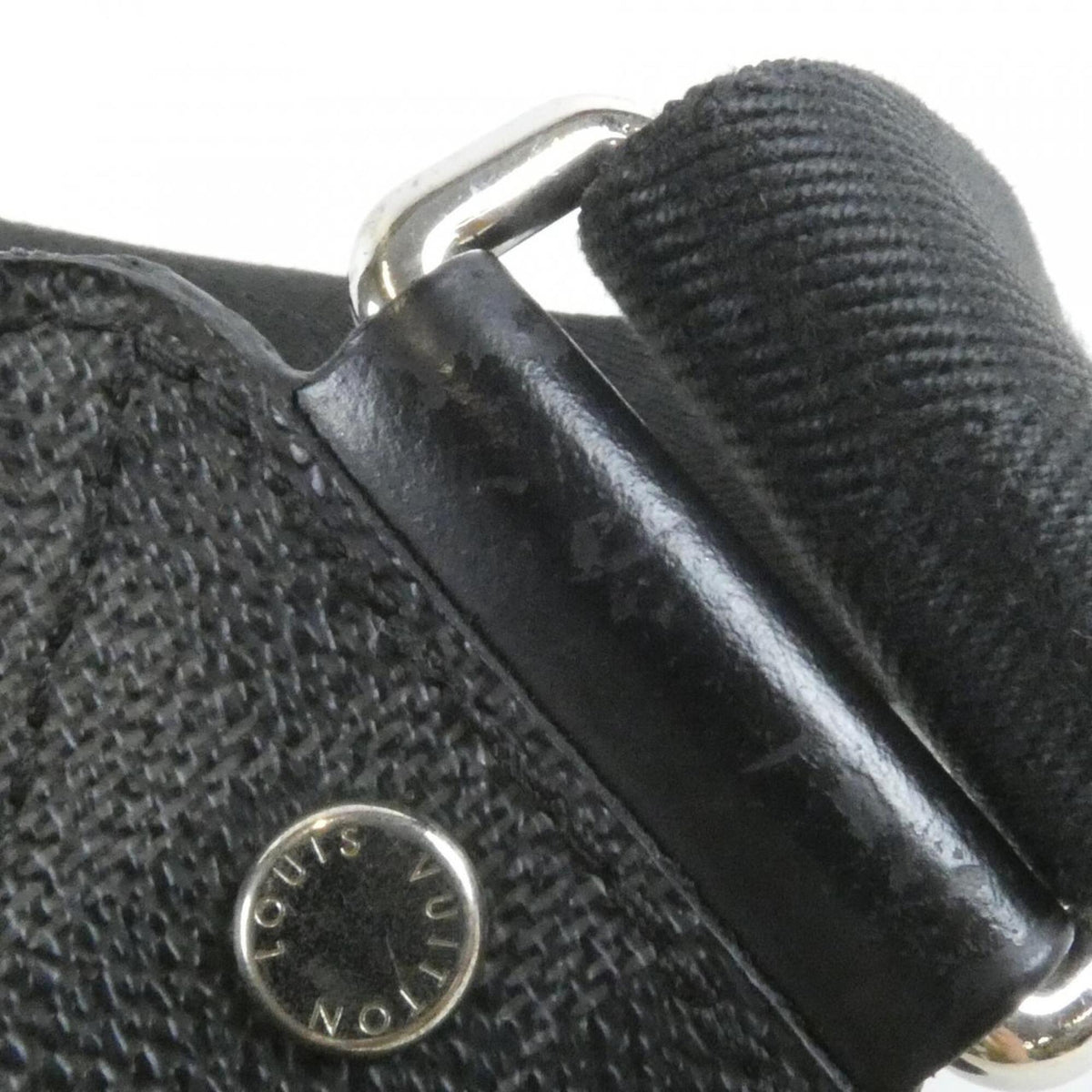 Louis Vuitton Gray Coated Canvas Shoulder Bag (Pre-Owned)