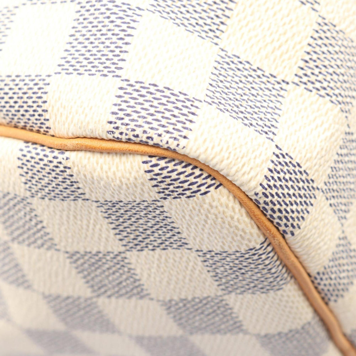 Louis Vuitton White Damier Azur Leather Handbag (Pre-Owned)
