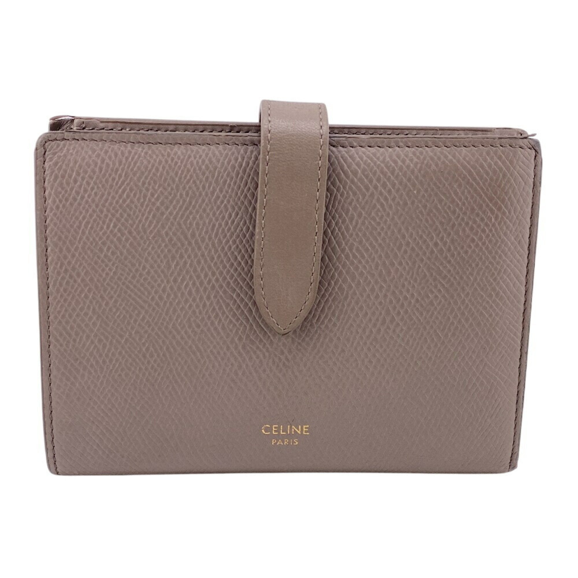 Celine Beige Leather Wallet (Bi-Fold) (Pre-Owned)