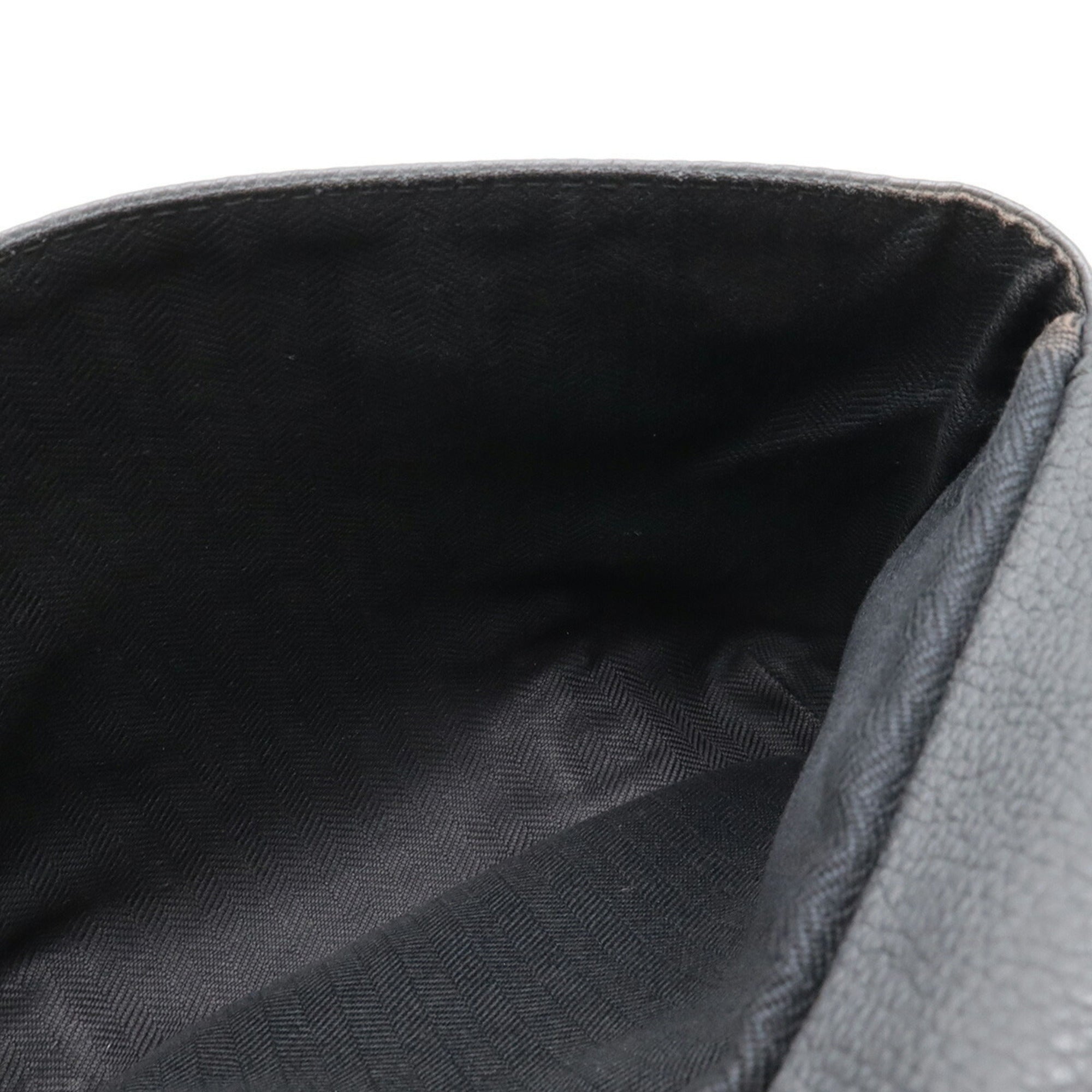 Loewe Gray Leather Messenger Bag Shoulder Bag (Pre-Owned)