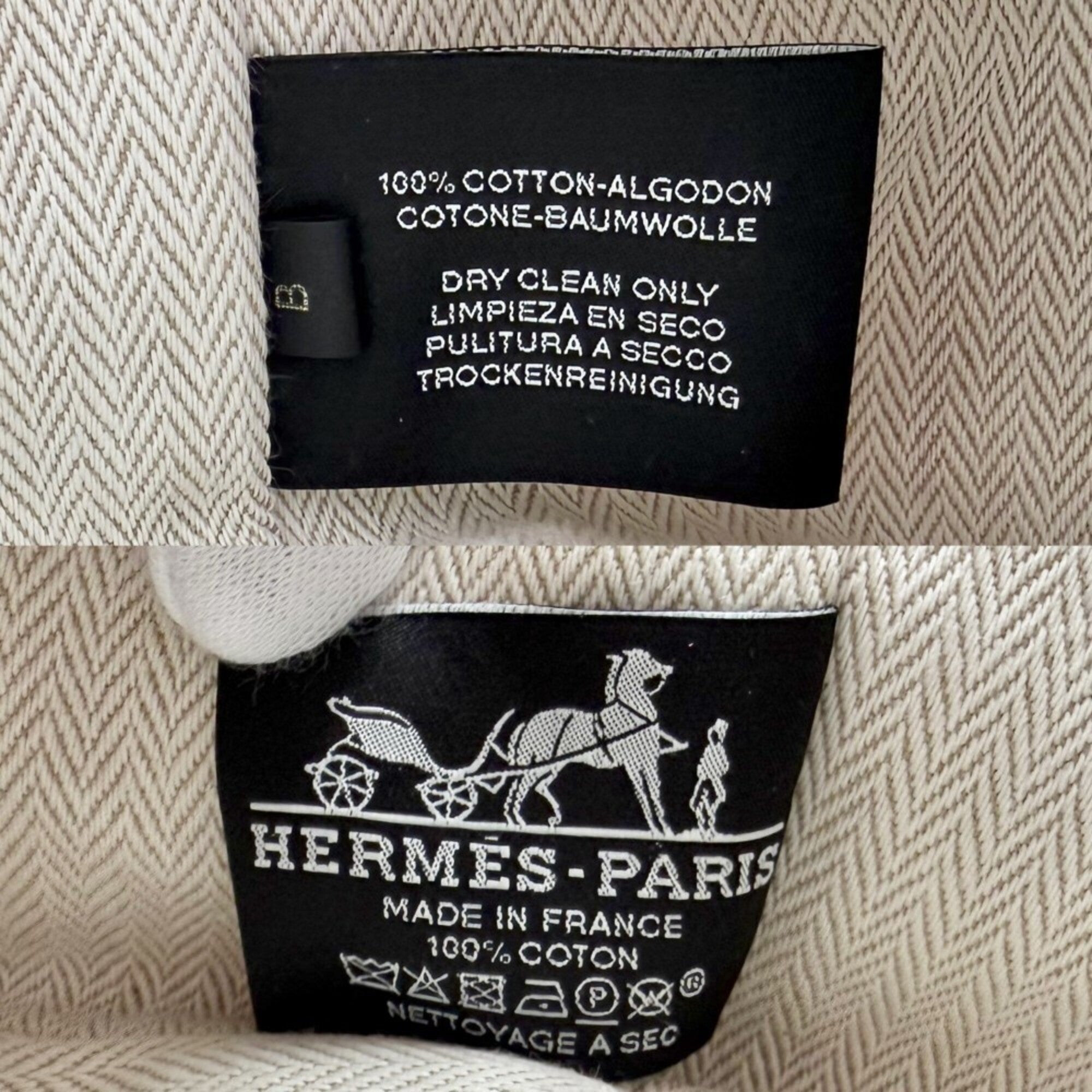 Hermes Pink Cotton Handbag Pouch (Pre-Owned)