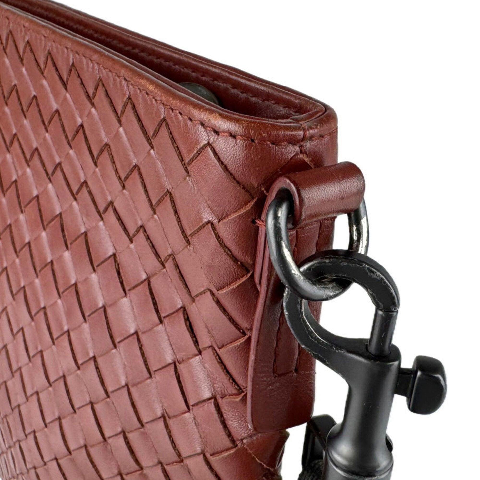 Bottega Veneta Brown Intrecciato Shoulder Bag (Pre-Owned)