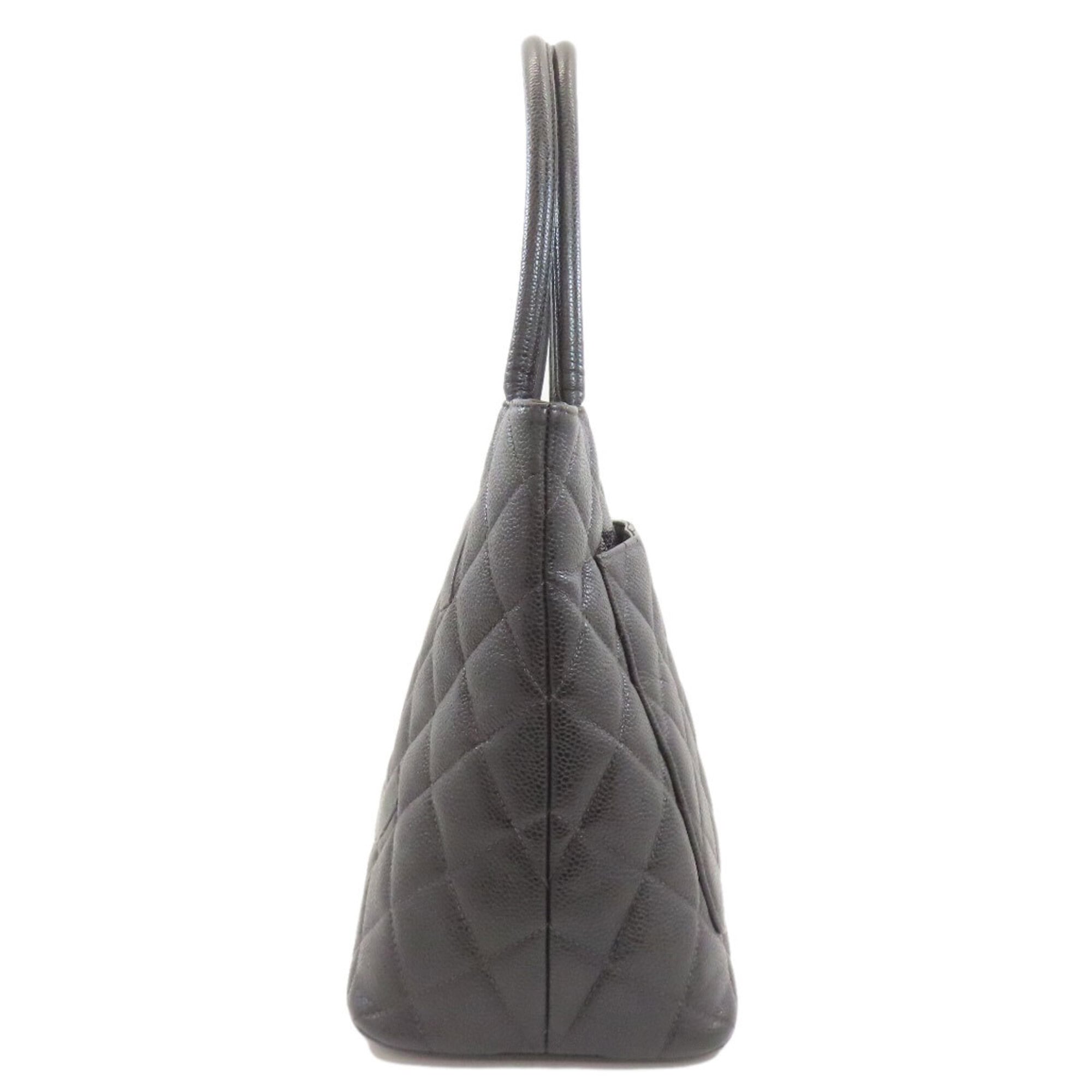 Chanel Black Leather Tote Bag (Pre-Owned)