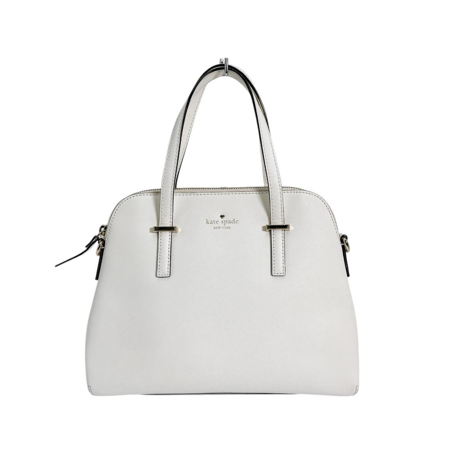 Kate Spade White Leather Handbag Shoulder Bag (Pre-Owned)