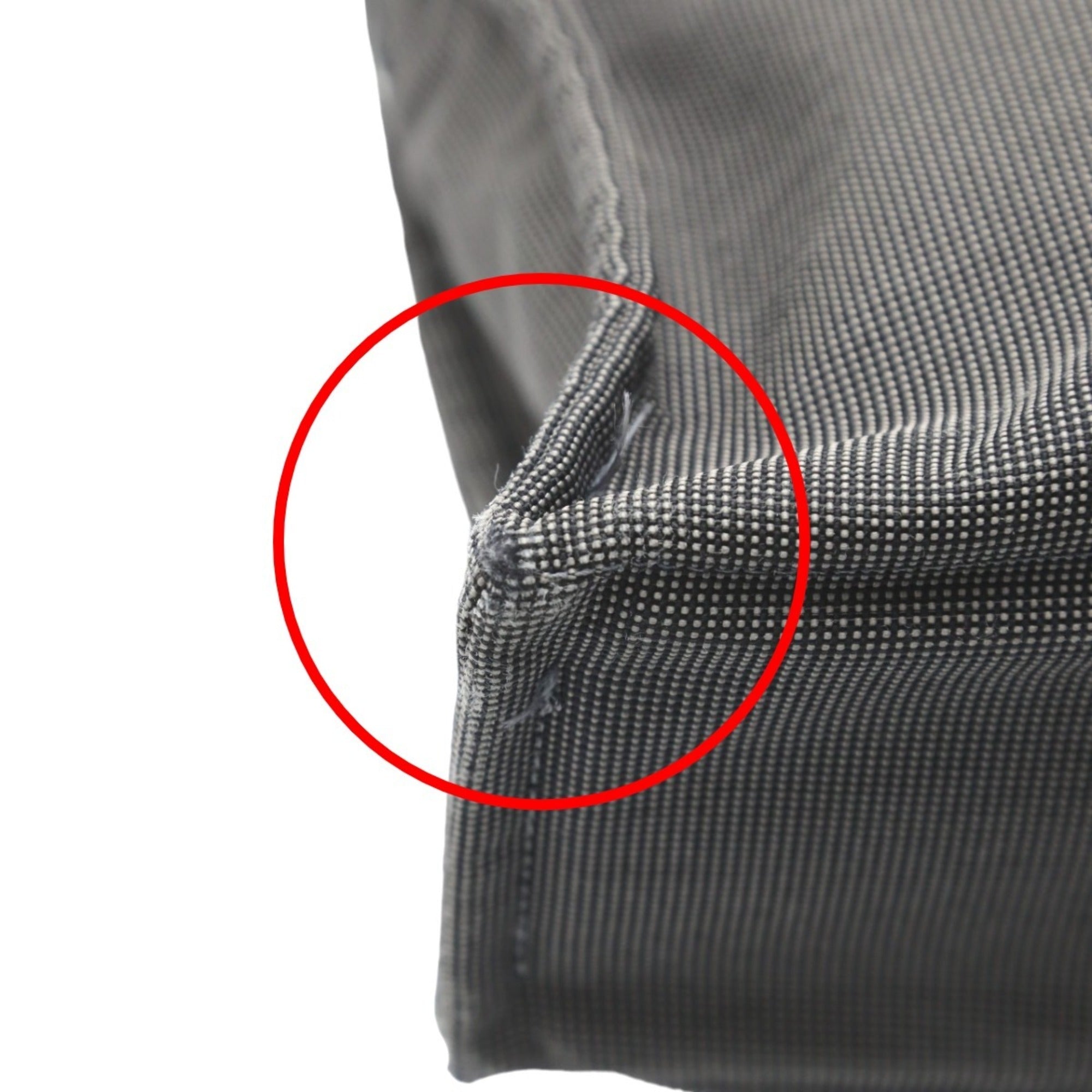 Hermes Her Line Gray Canvas Tote Bag (Pre-Owned)