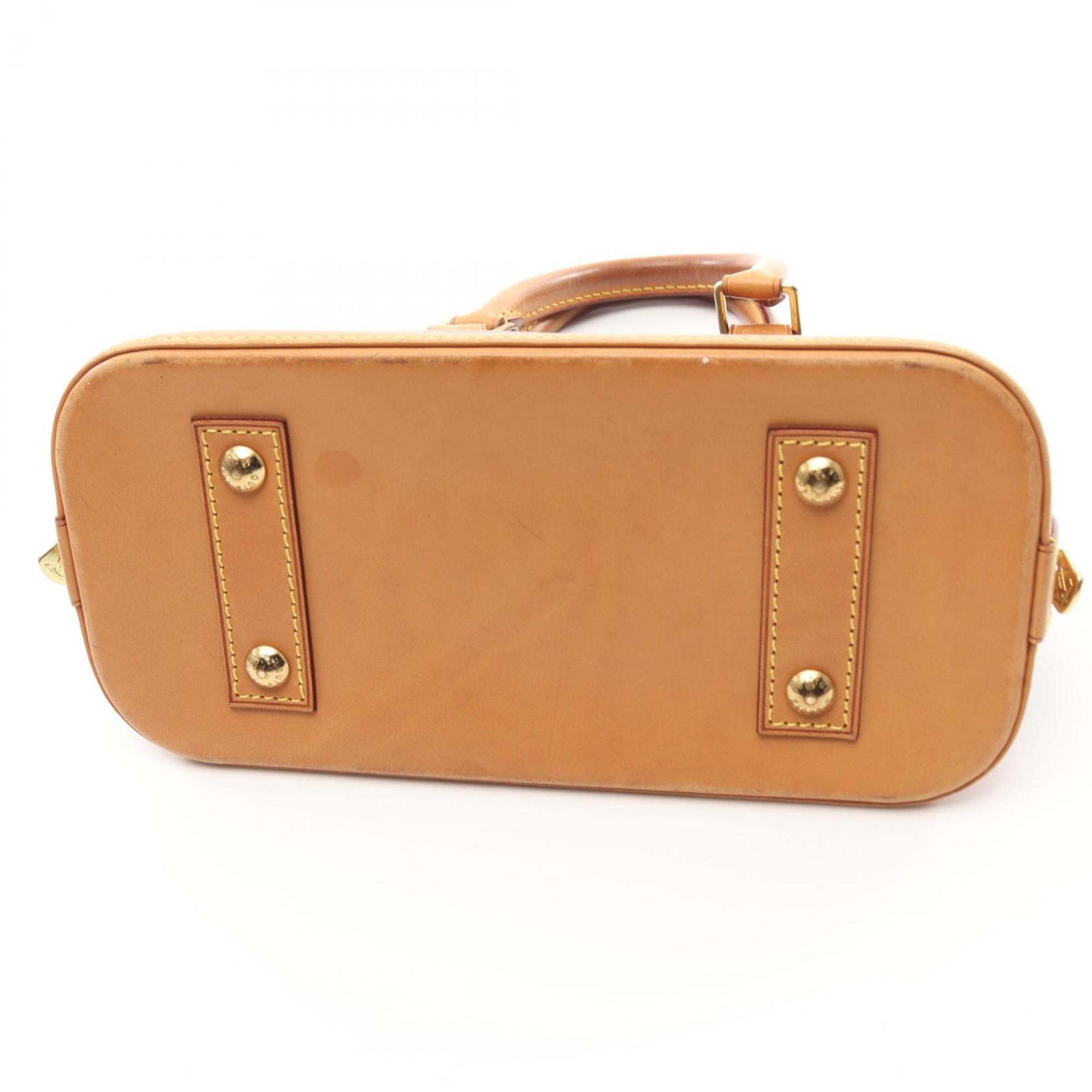 Louis Vuitton Brown Coated Canvas Leather Handbag (Pre-Owned)