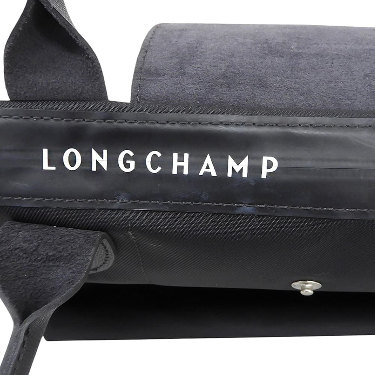 Longchamp Black Nylon Handbag Shoulder Bag (Pre-Owned)
