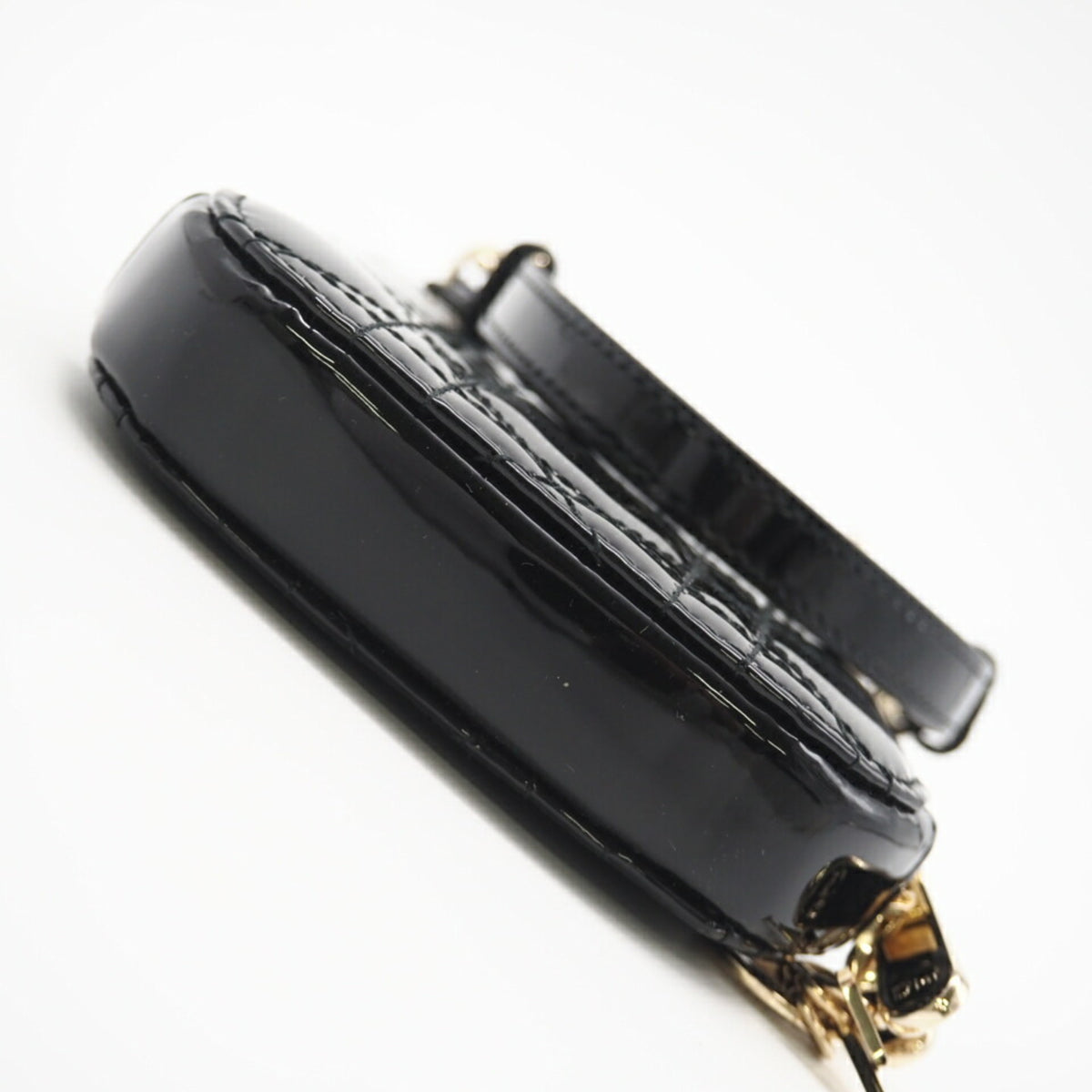 Christian Dior Lady Dior Black Leather Shoulder Bag (Pre-Owned)