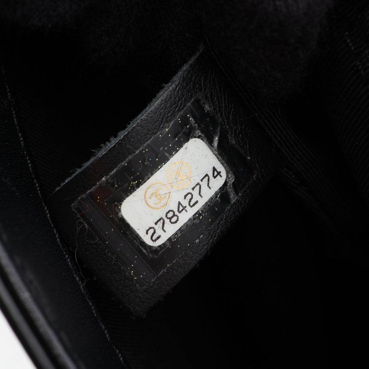 Chanel Black Leather Handbag Shoulder Bag (Pre-Owned)