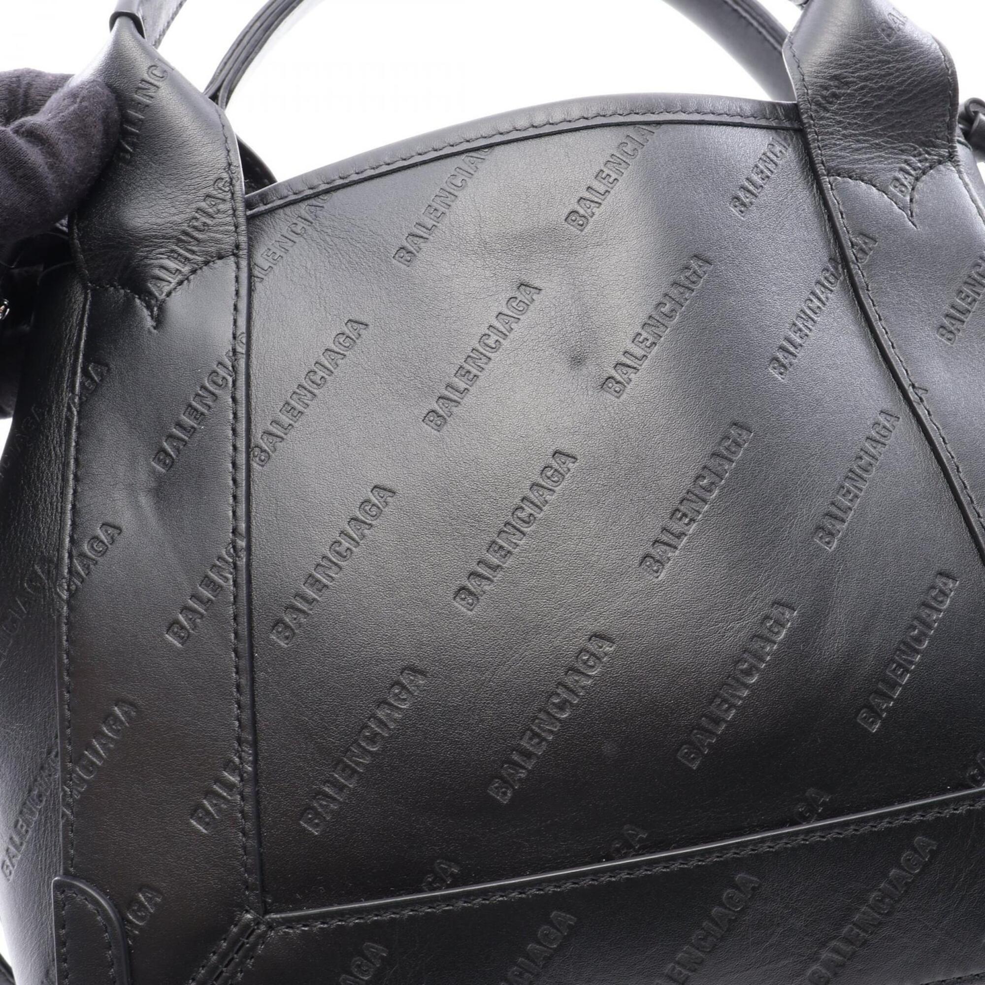 Balenciaga Black Leather Handbag Pouch (Pre-Owned)
