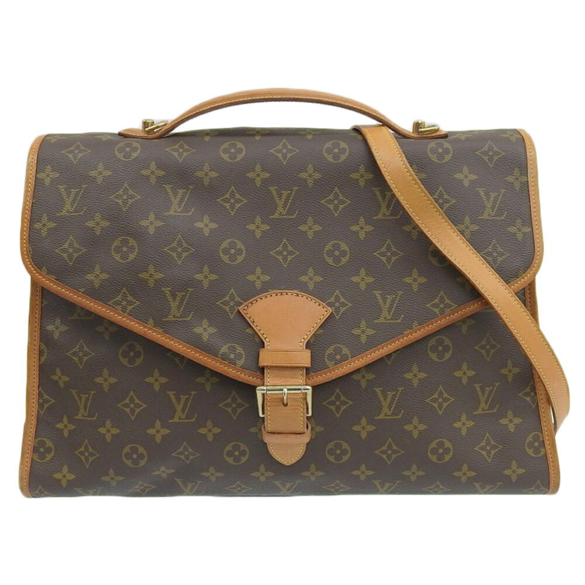 Louis Vuitton Brown Monogram Pvc Leather Briefcase (Pre-Owned)
