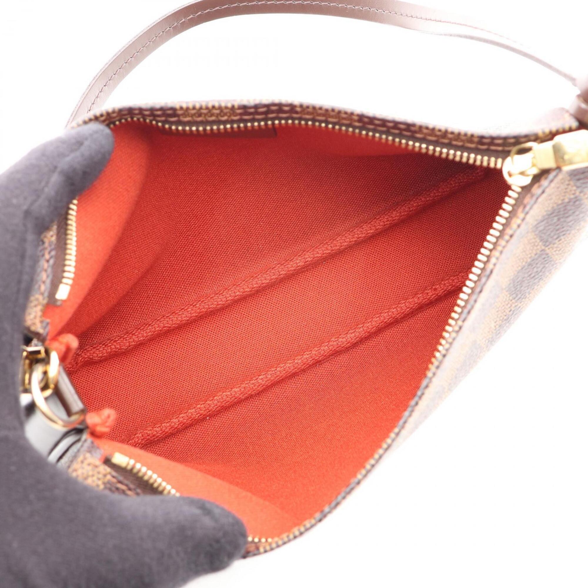 Louis Vuitton Brown Coated Canvas Leather Handbag (Pre-Owned)