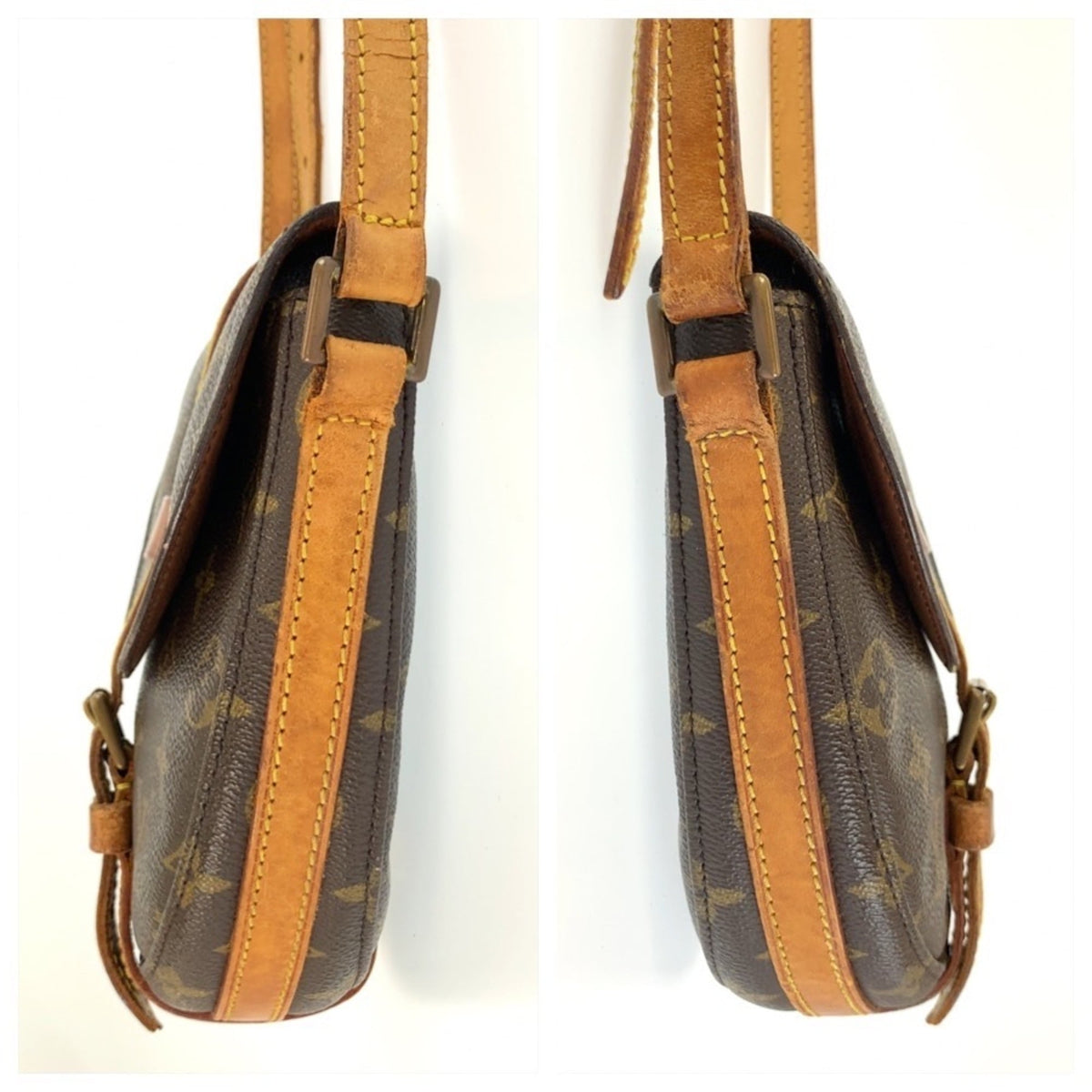 Louis Vuitton Monogram Brown Pvc Leather Pochette Shoulder Bag (Pre-Owned)