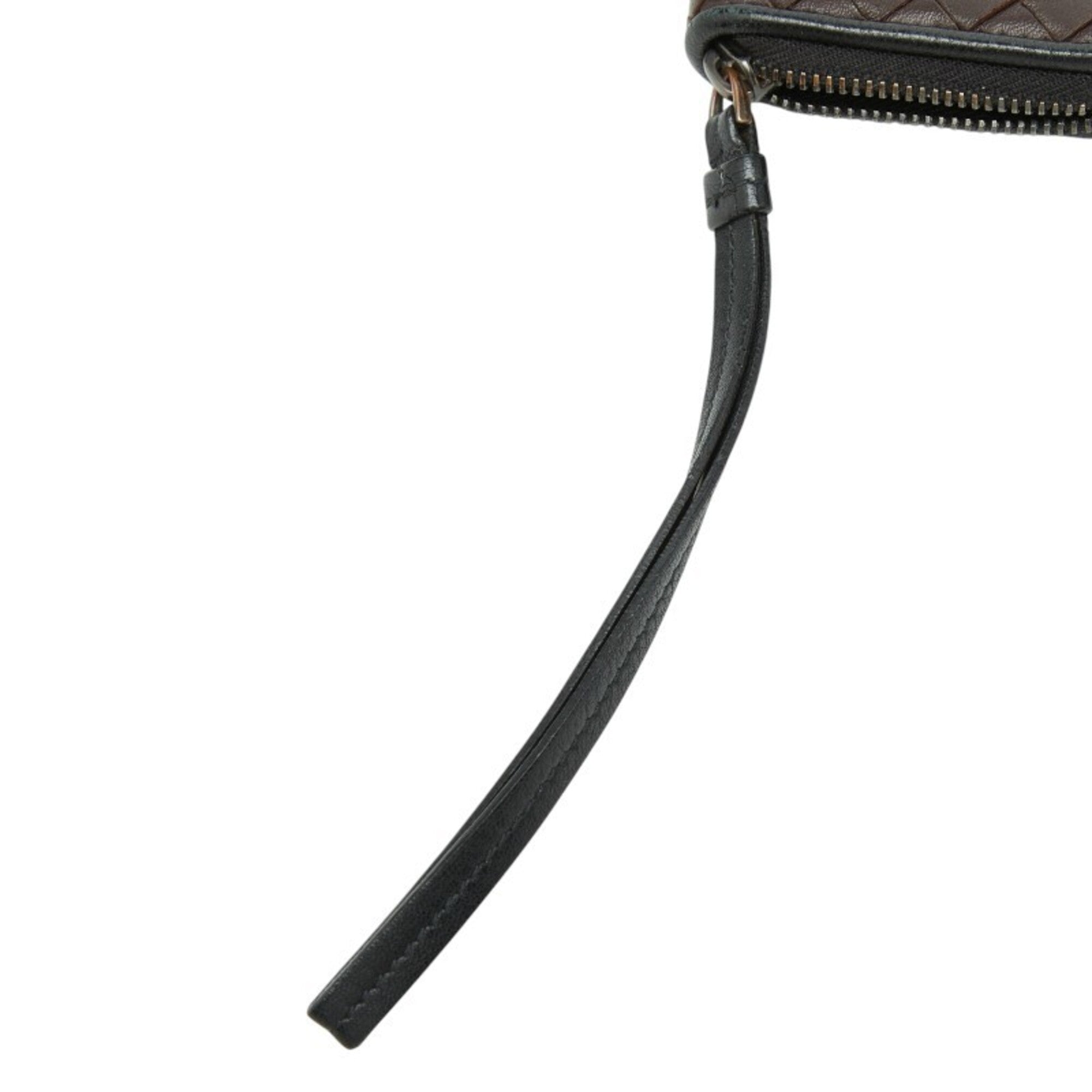 Bottega Veneta Brown Leather Coin Purse/Coin Case (Pre-Owned)