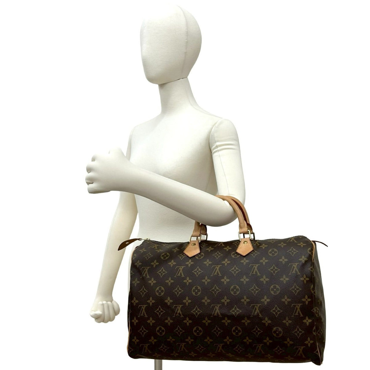 Louis Vuitton Brown Leather Pvc Boston Bag (Pre-Owned)