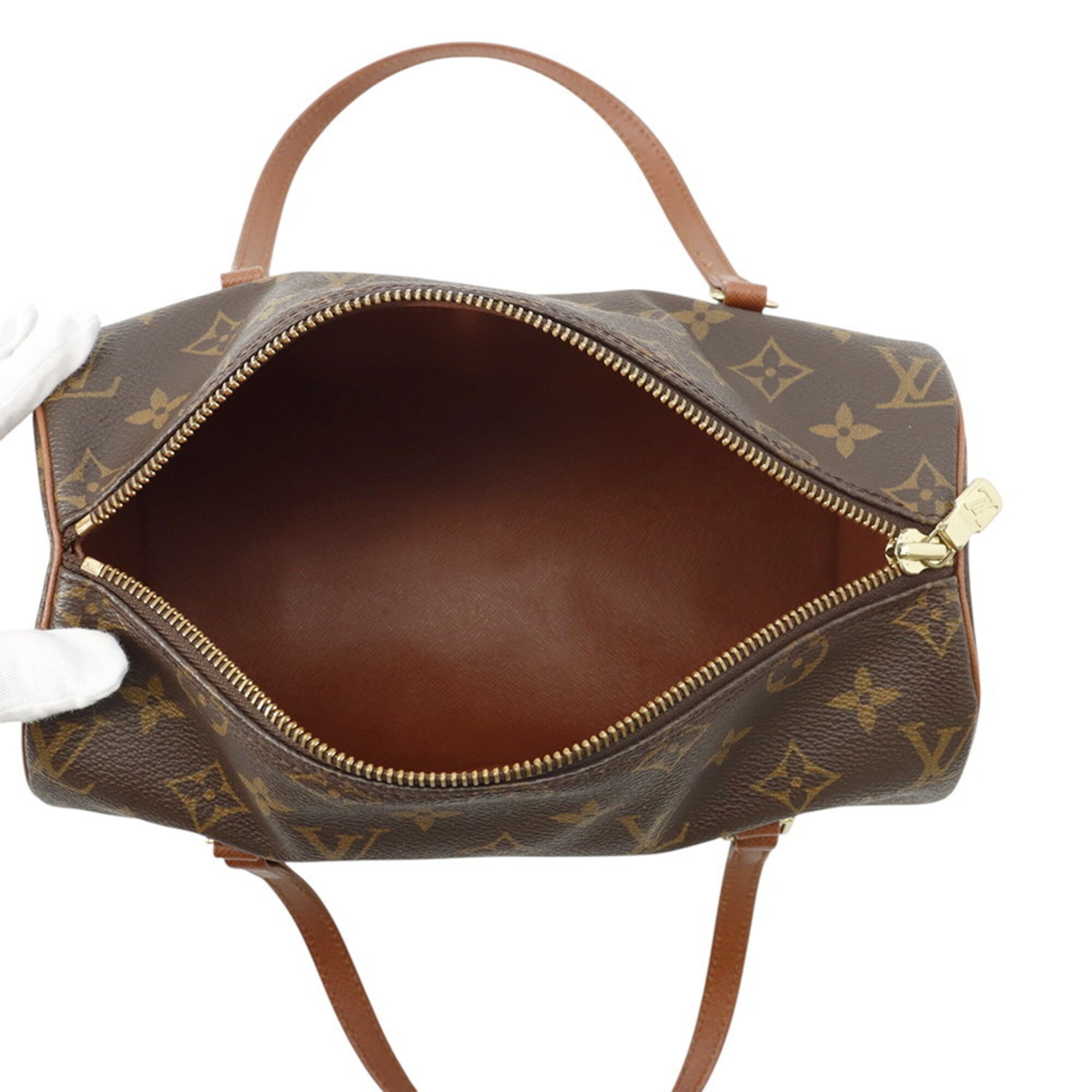 Louis Vuitton Brown Monogram Boston Bag Handbag (Pre-Owned)