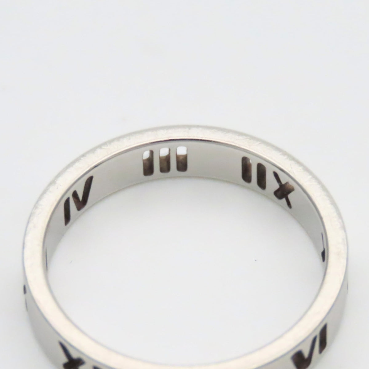 Tiffany Atlas Silver Silver 925 Band Ring (Pre-Owned)