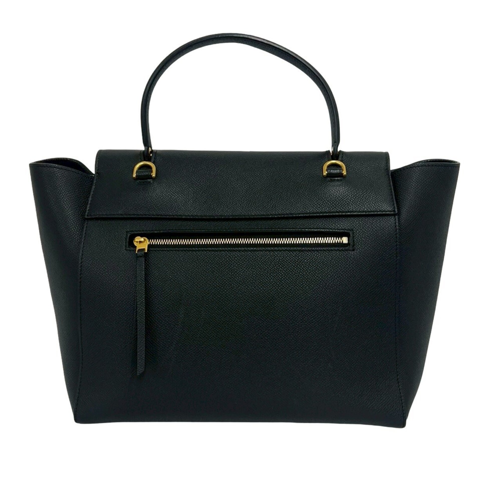 Celine Black Leather Handbag Shoulder Bag (Pre-Owned)