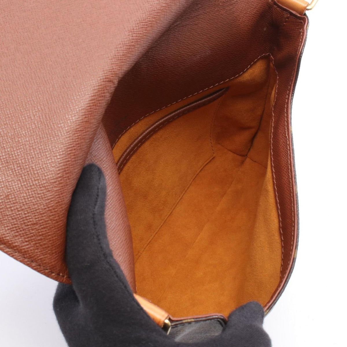 Louis Vuitton Monogram Brown Coated Canvas Leather Shoulder Bag (Pre-Owned)