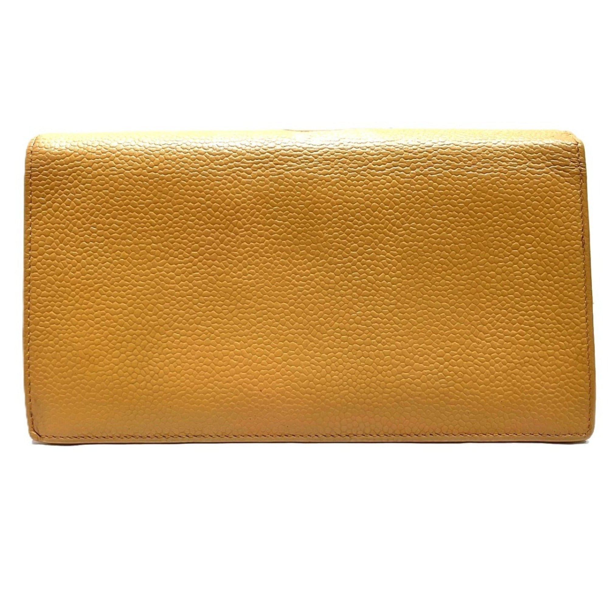 Chanel Beige Grained Calfskin Wallet (Bi-Fold) (Pre-Owned)