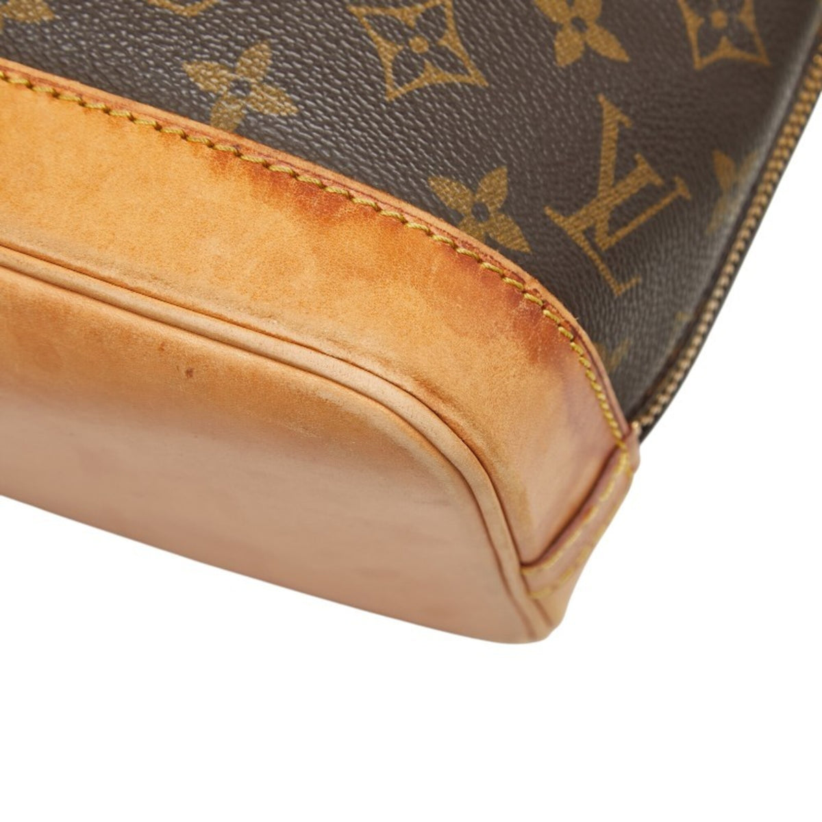 Louis Vuitton Brown Pvc Leather Handbag (Pre-Owned)