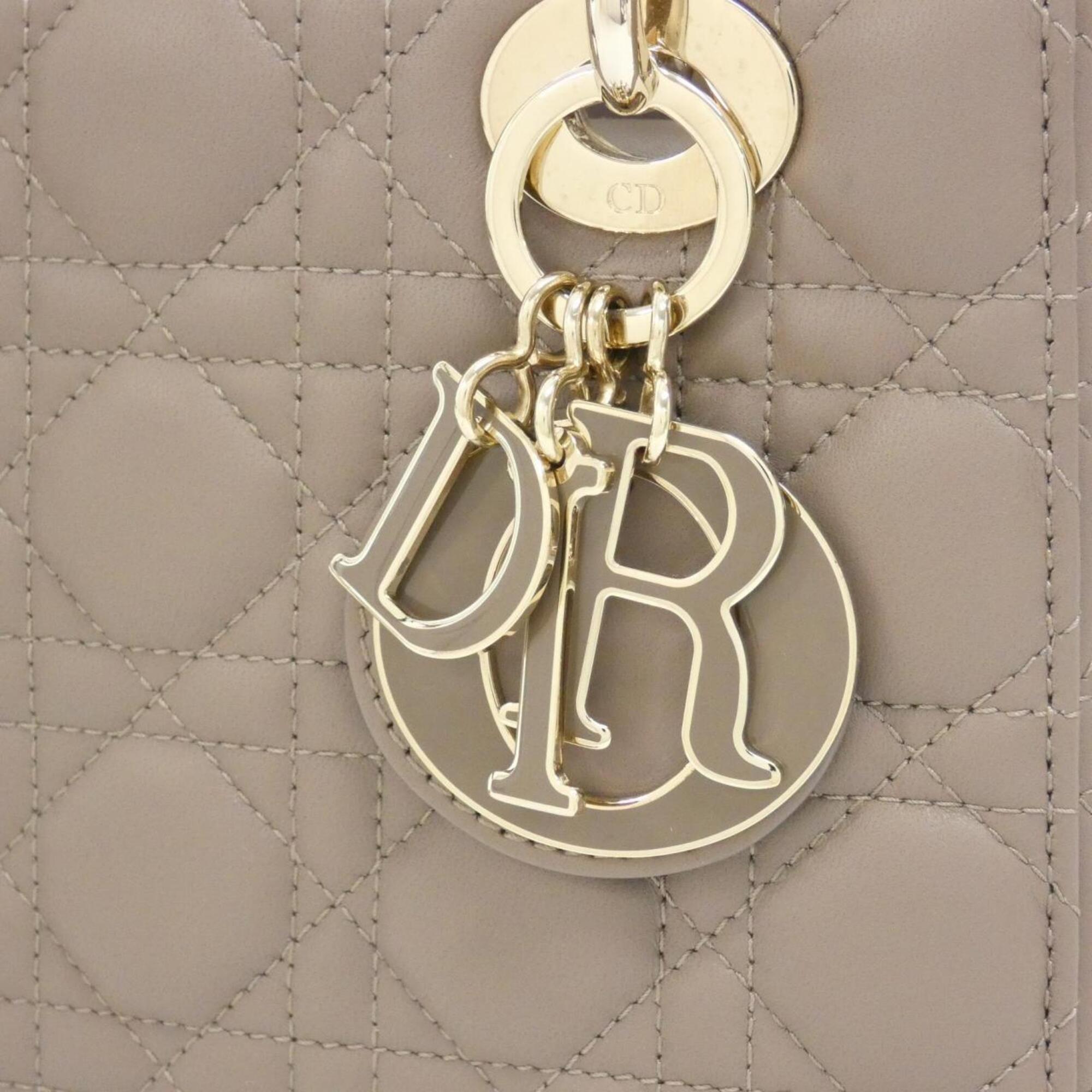 Christian Dior Brown Leather Handbag (Pre-Owned)
