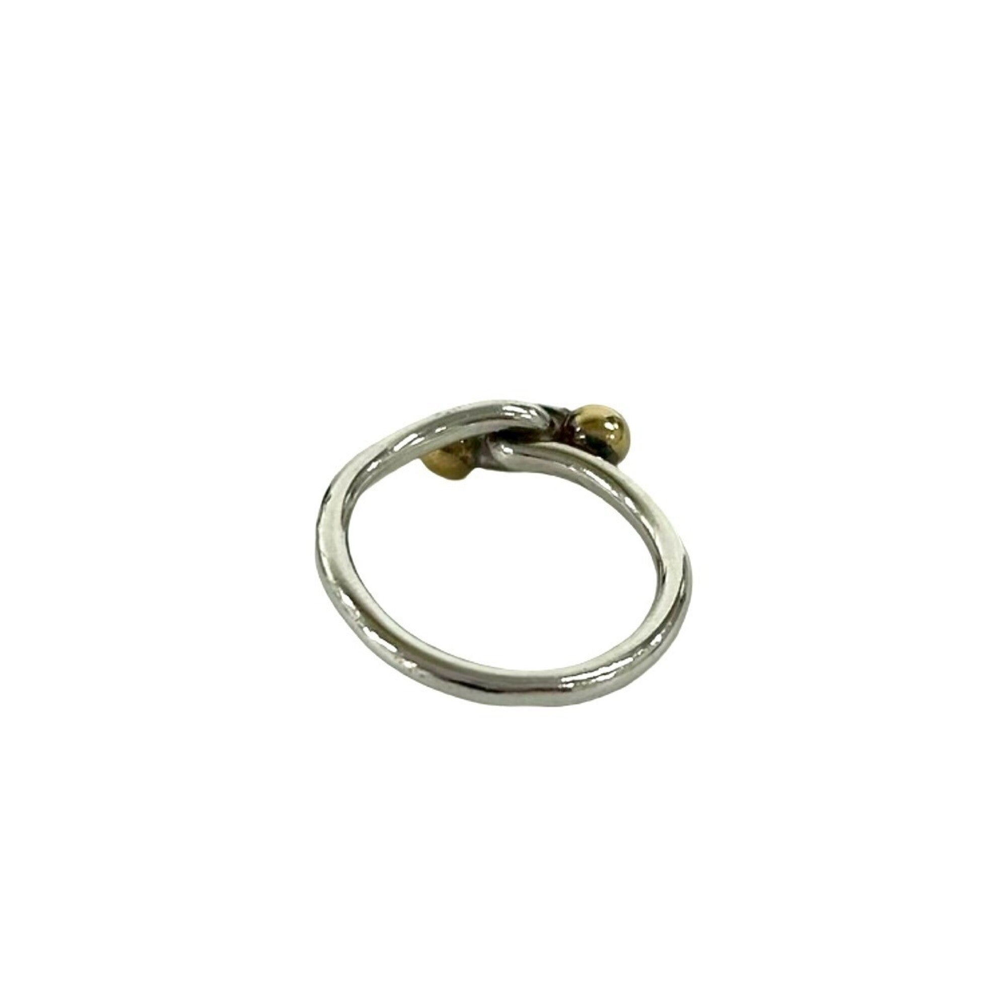 Tiffany Gold Silver Yellow Gold (18K) Silver 925 Band Ring (Pre-Owned)