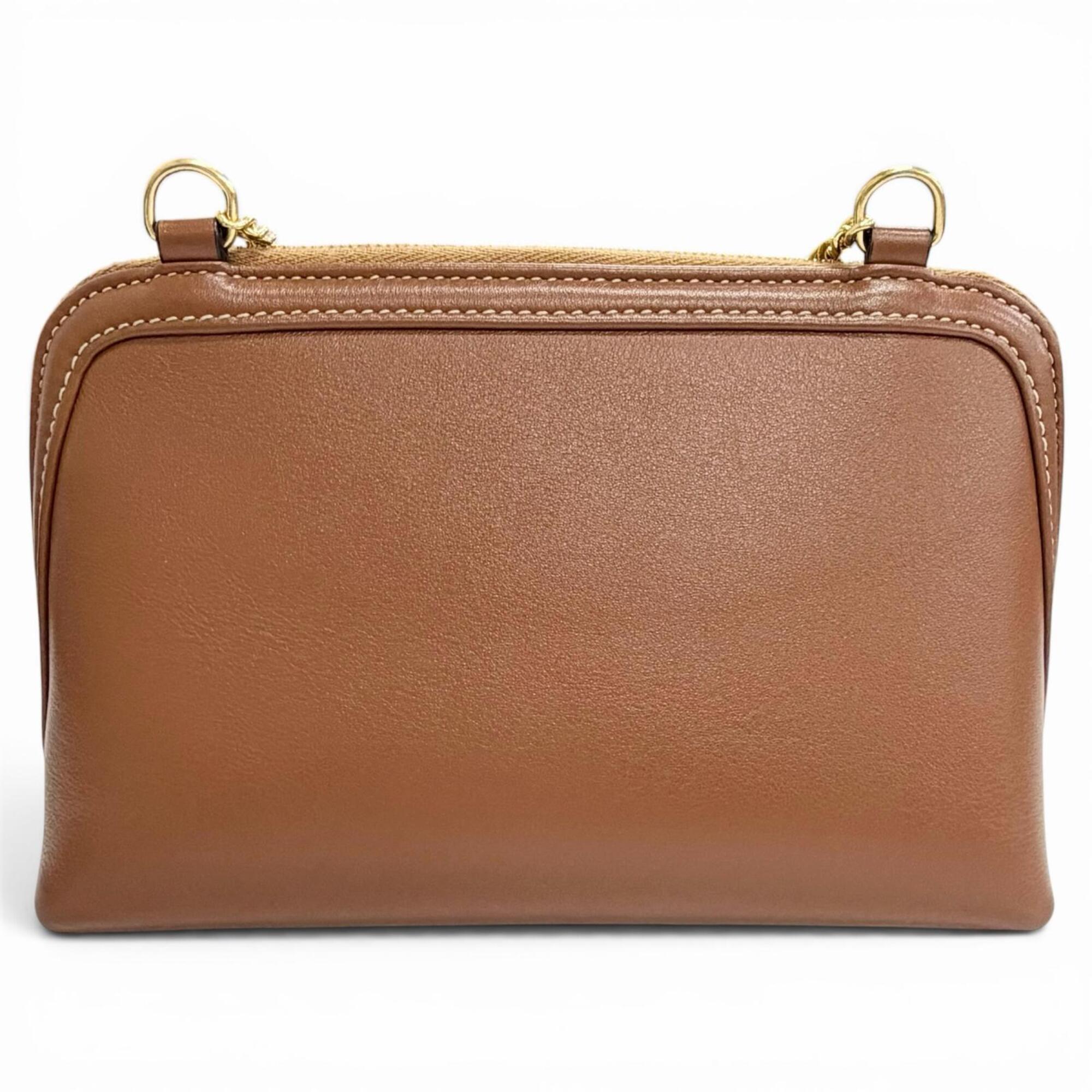 Celine Brown Leather Shoulder Bag (Pre-Owned)