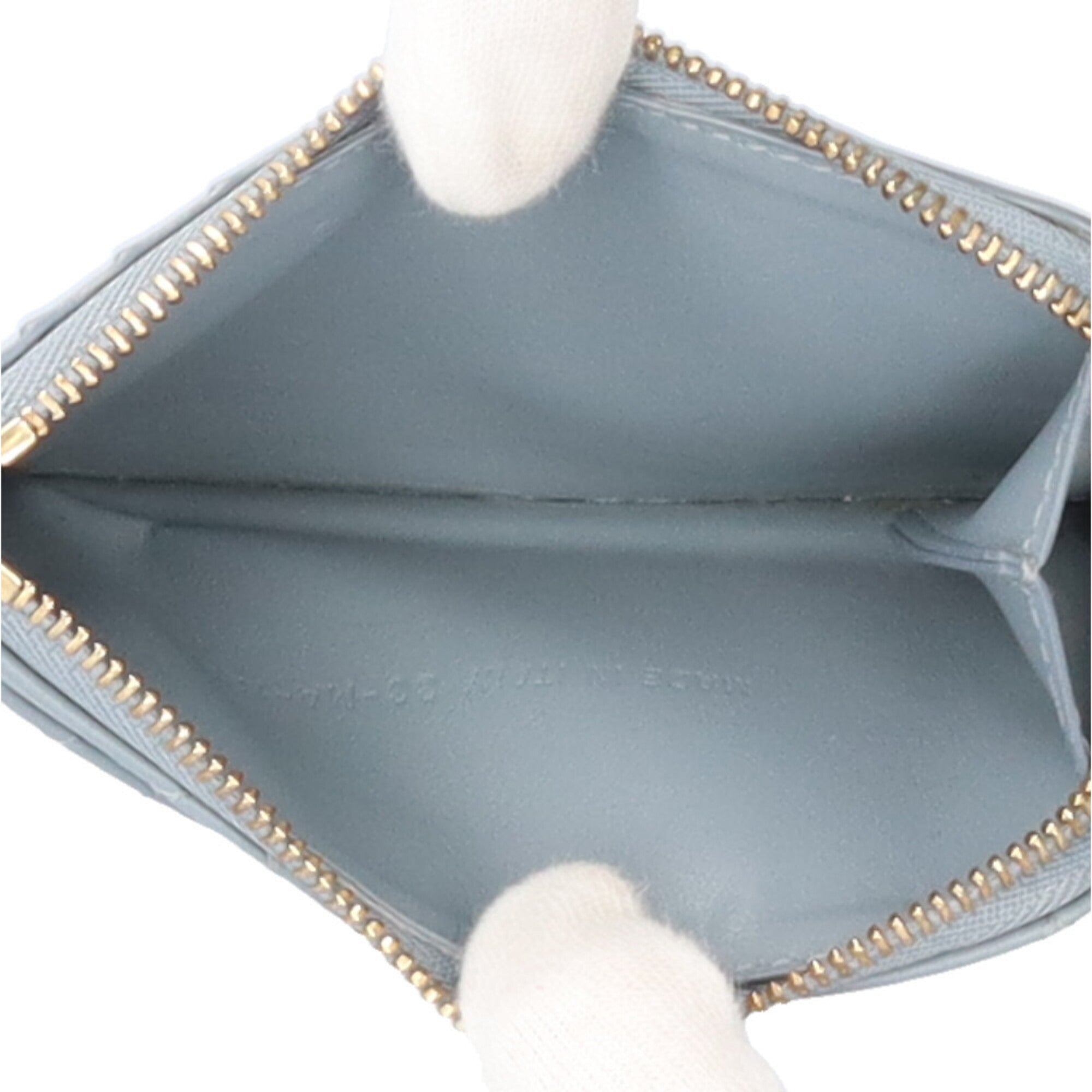 Christian Dior Blue Leather Coin Purse/Coin Case (Pre-Owned)