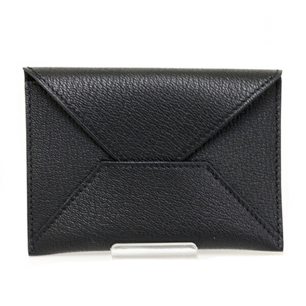 Hermes Kara Black Chevre Myzore Leather Pouch (Pre-Owned)