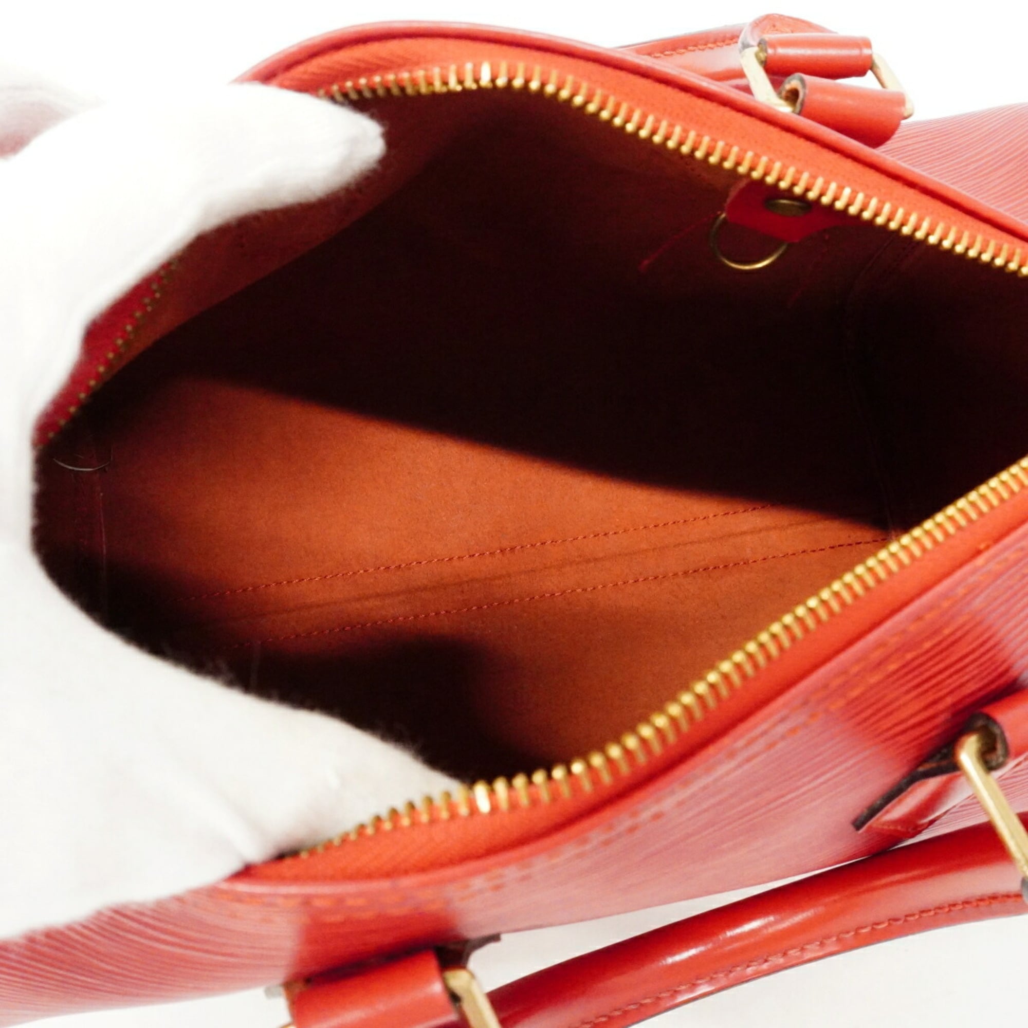 Louis Vuitton Castilian Red Handbag (Pre-Owned)