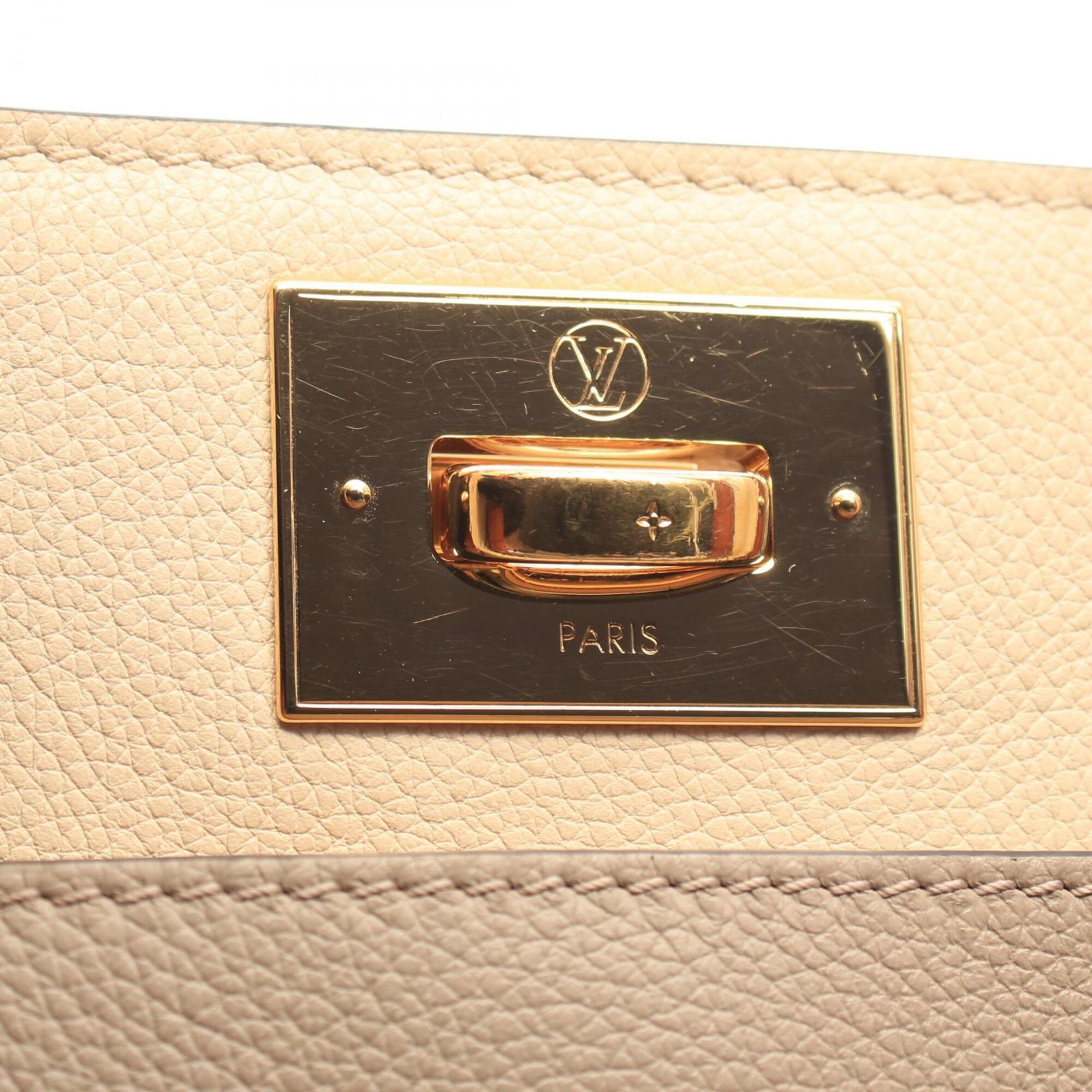 Louis Vuitton Beige Bordeaux Leather Handbag (Pre-Owned)