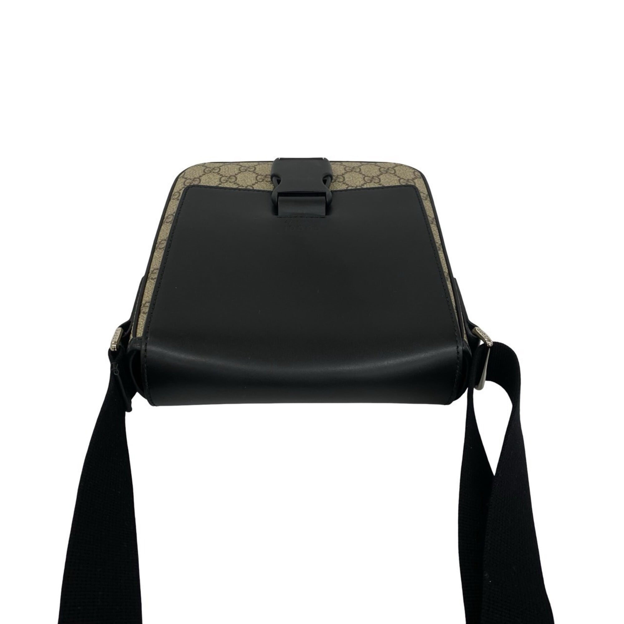 Gucci Black Elastane Leather Crossbody Bag Pochette Shoulder Bag (Pre-Owned)