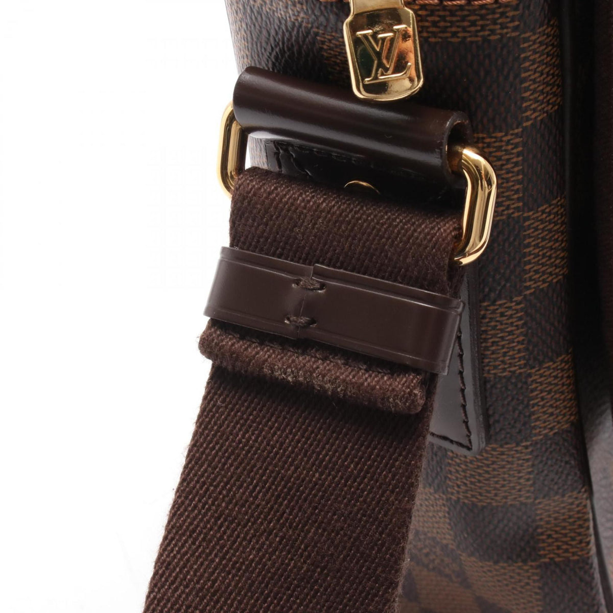 Louis Vuitton Brown Damier Canvas Coated Canvas Leather Shoulder Bag (Pre-Owned)